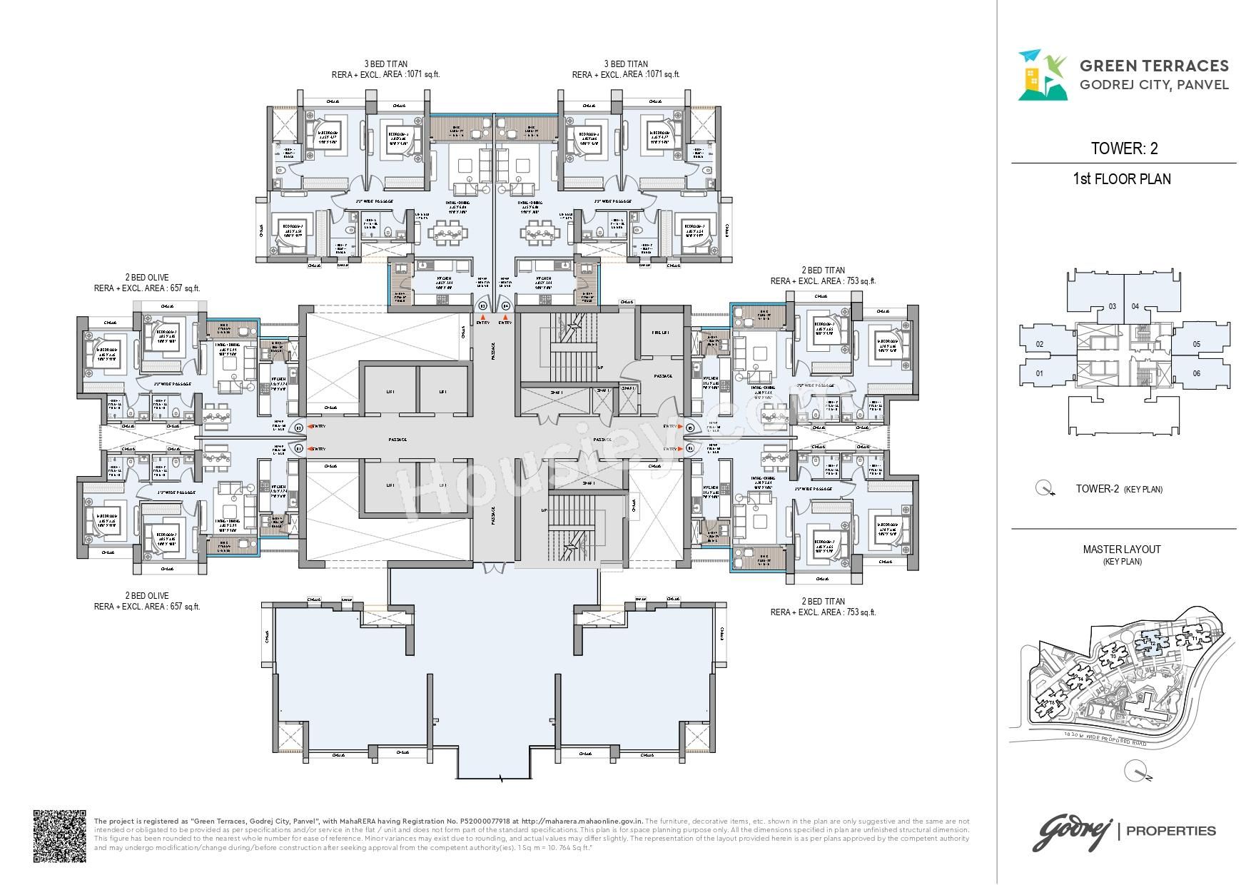 Godrej Green Terraces Floor plan 1