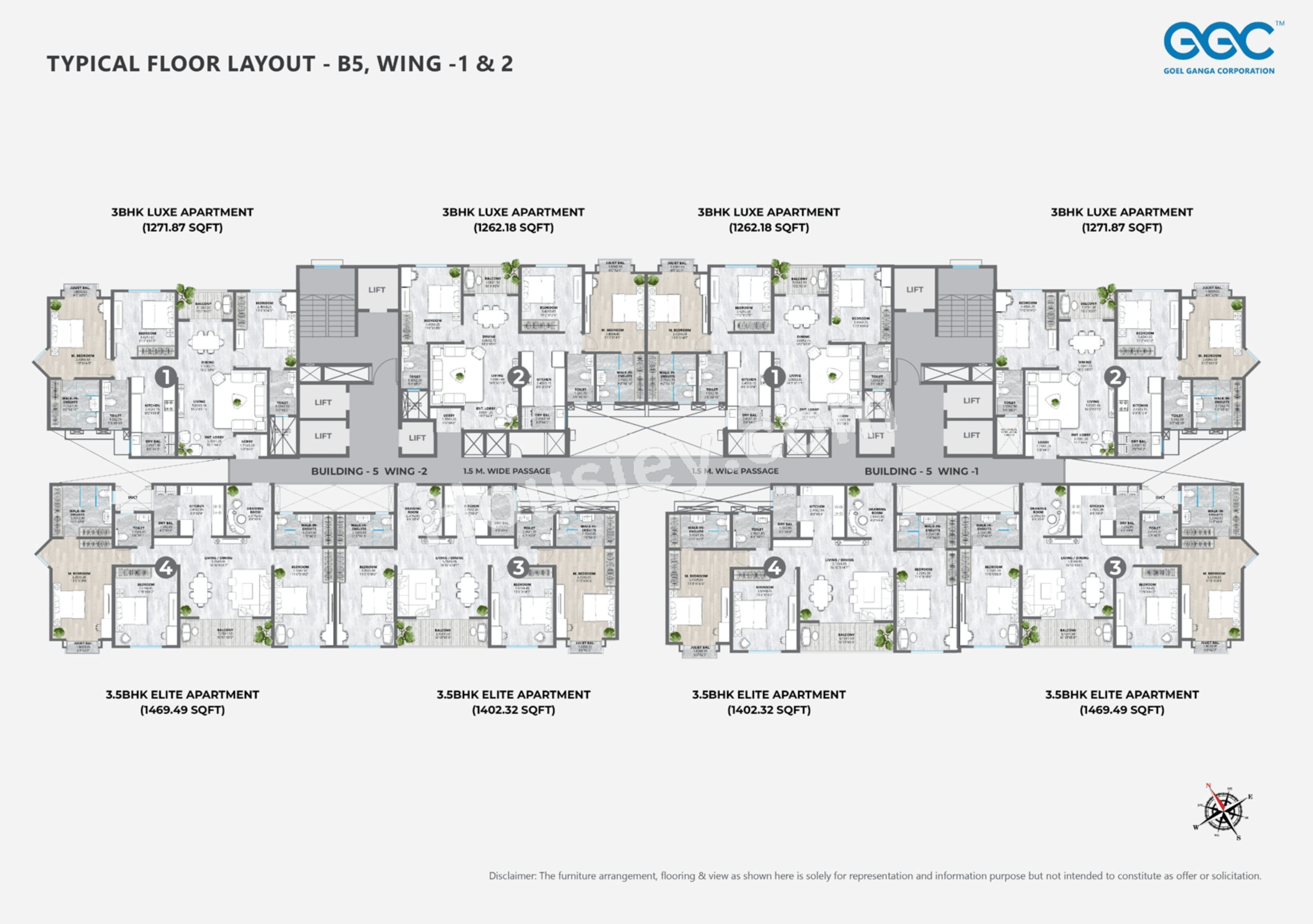Goel Ganga Legends County Floor plan 3