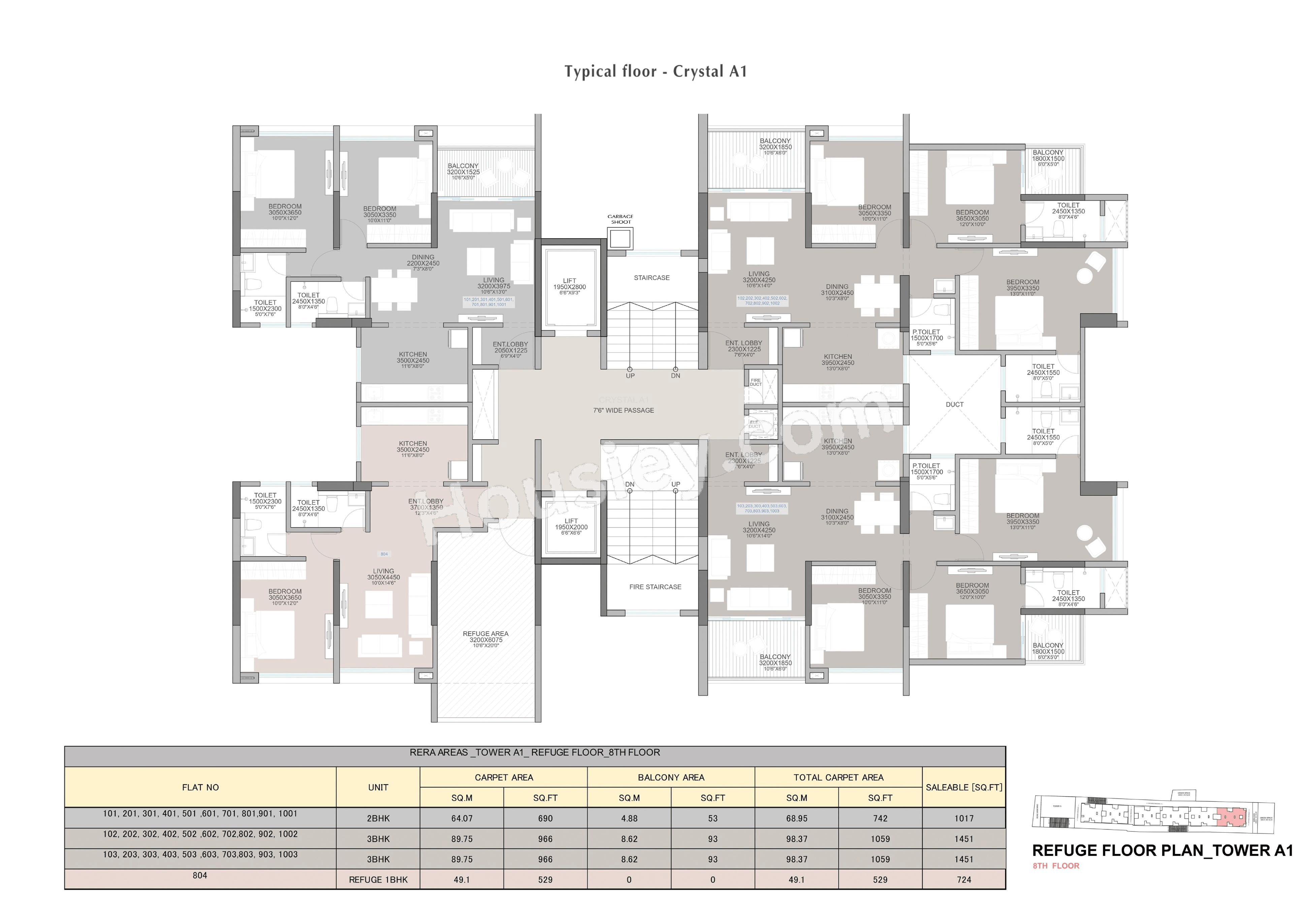 Gurudatta Rudraksh Vantage Floor plan 3