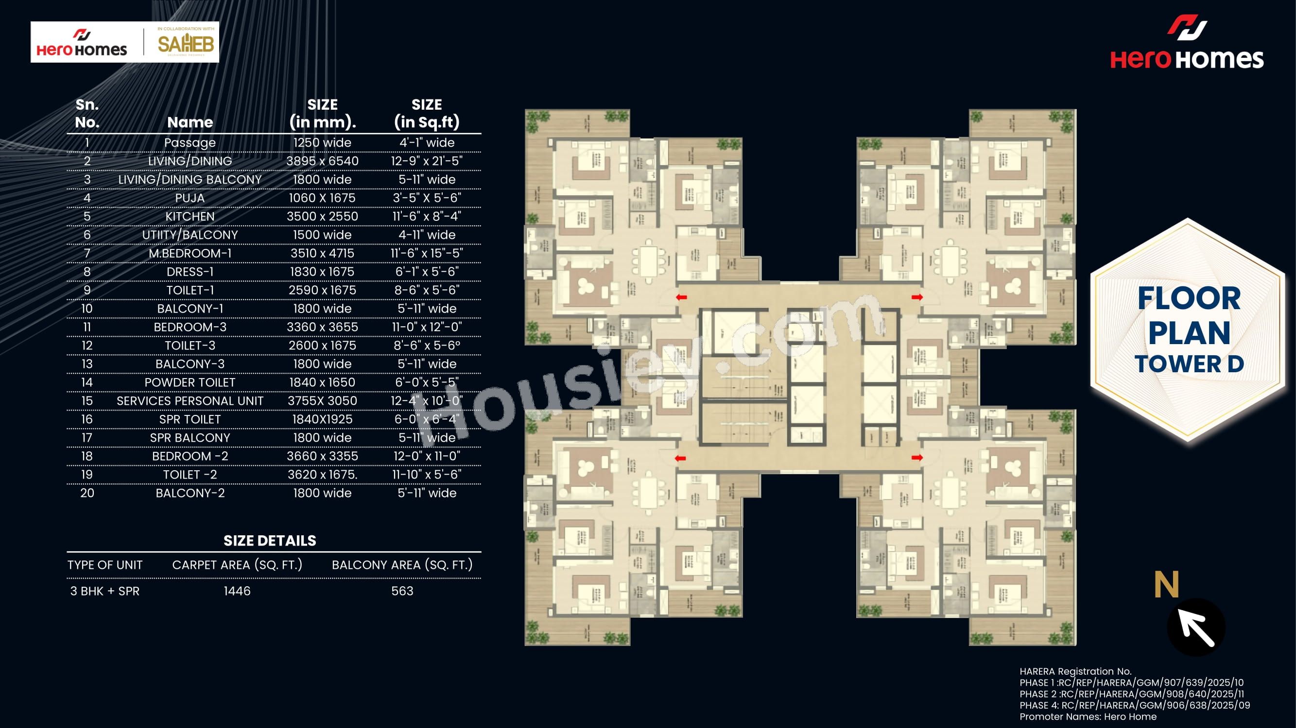 Hero Homes The Palatial Floor plan 2