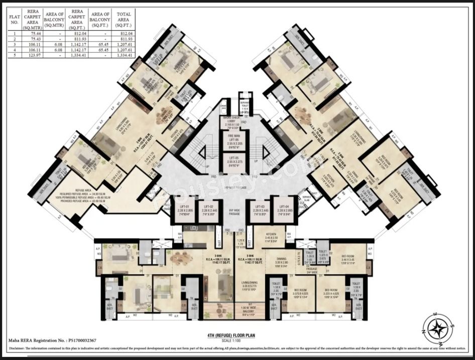 Highland Sky Towers Floor plan 2