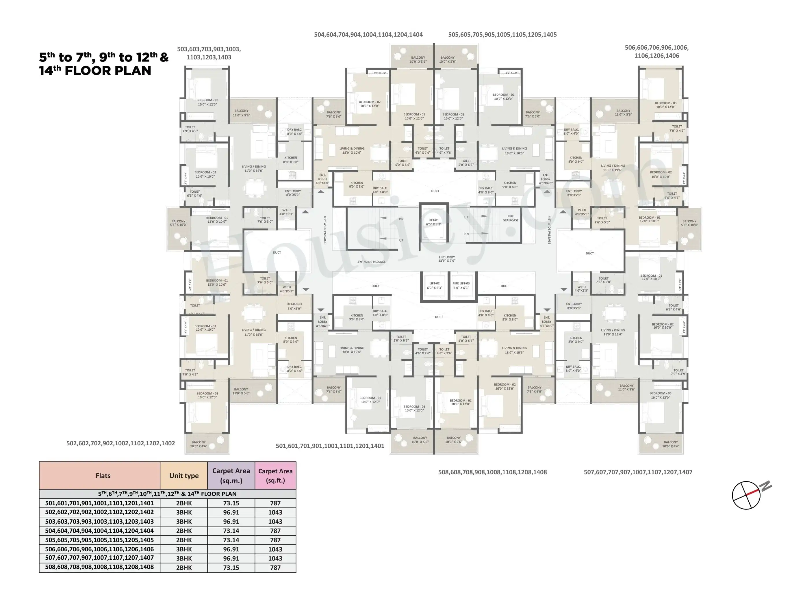 Pristine iLife Mundhwa Floor plan 5