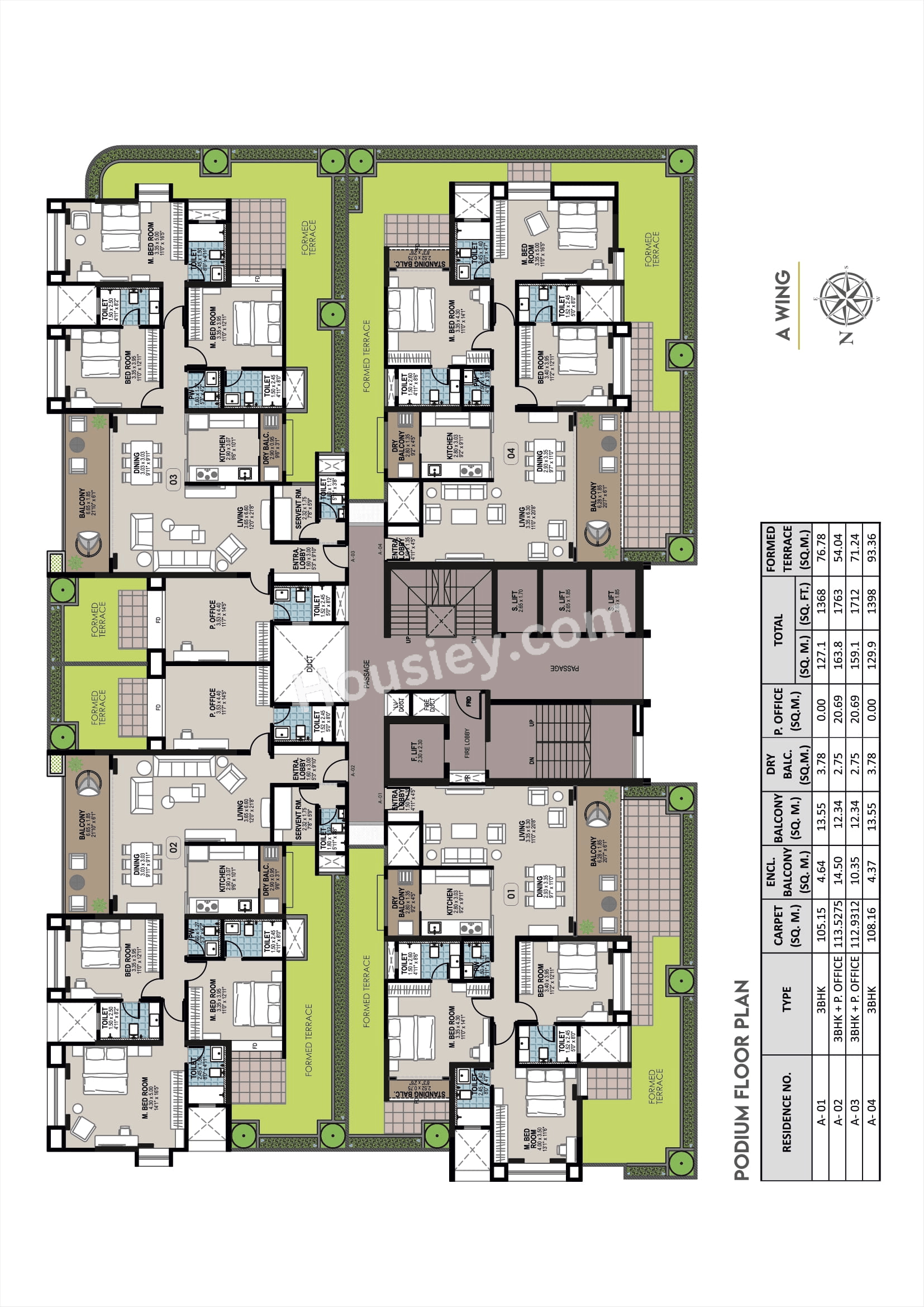 Jhala Mayuk Kothrud Floor plan 1