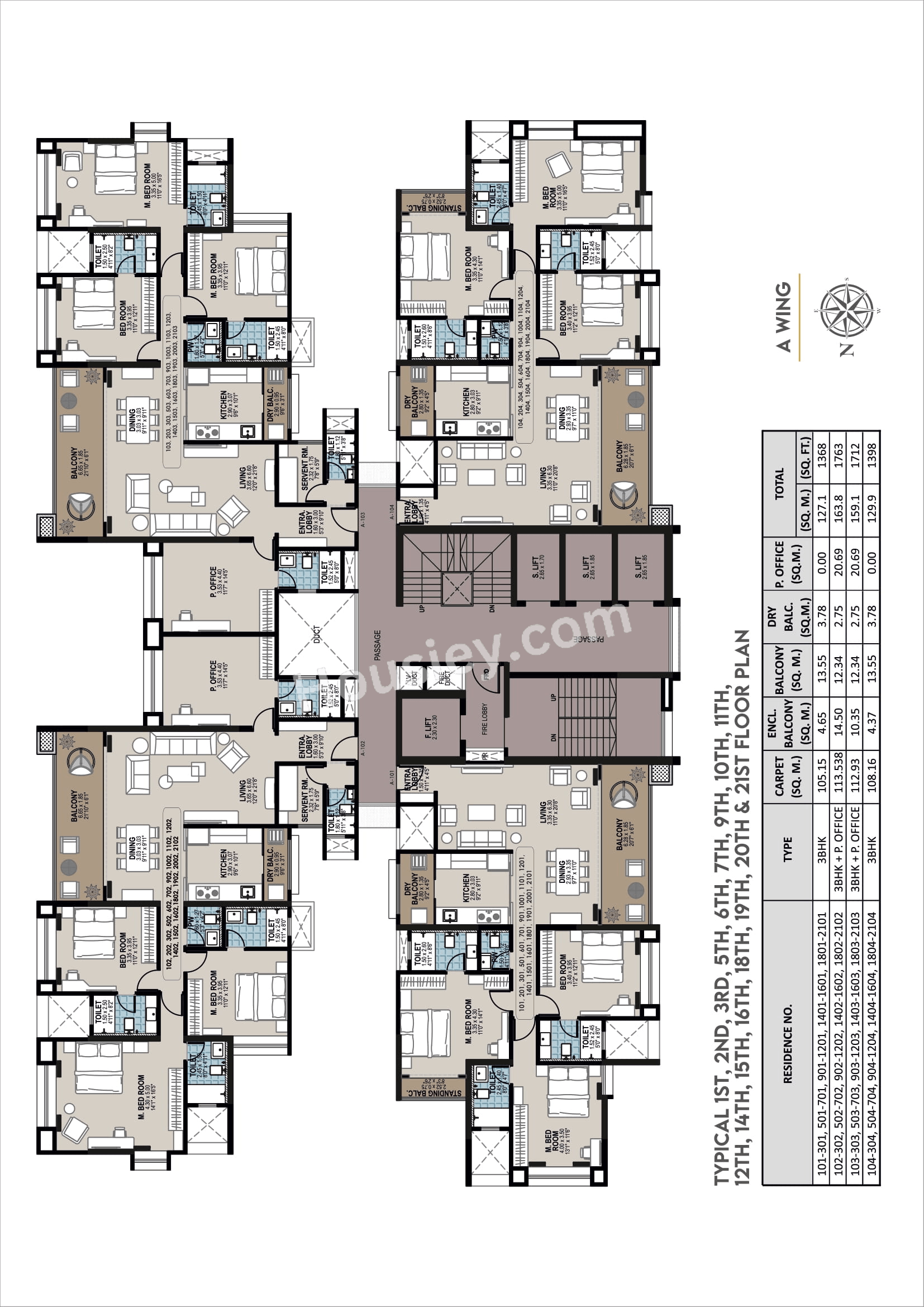 Jhala Mayuk Kothrud Floor plan 3