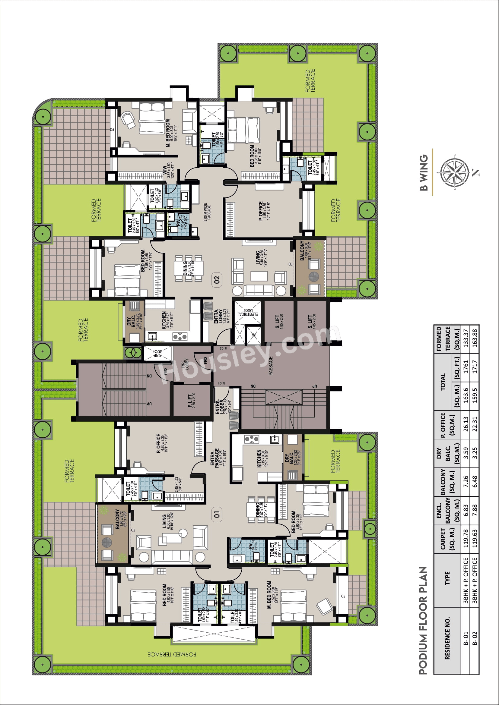 Jhala Mayuk Kothrud Floor plan 4
