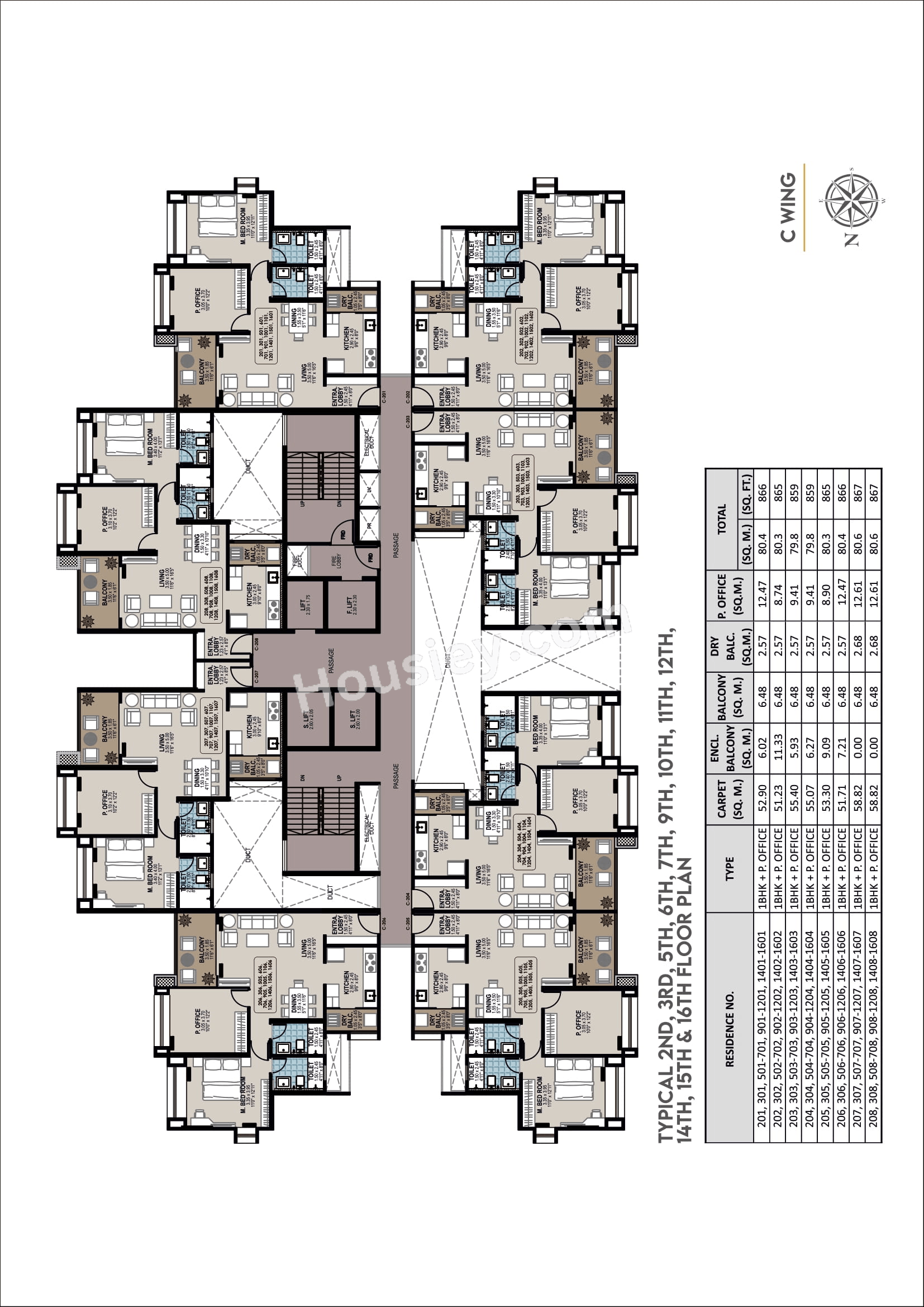 Jhala Mayuk Kothrud Floor plan 13