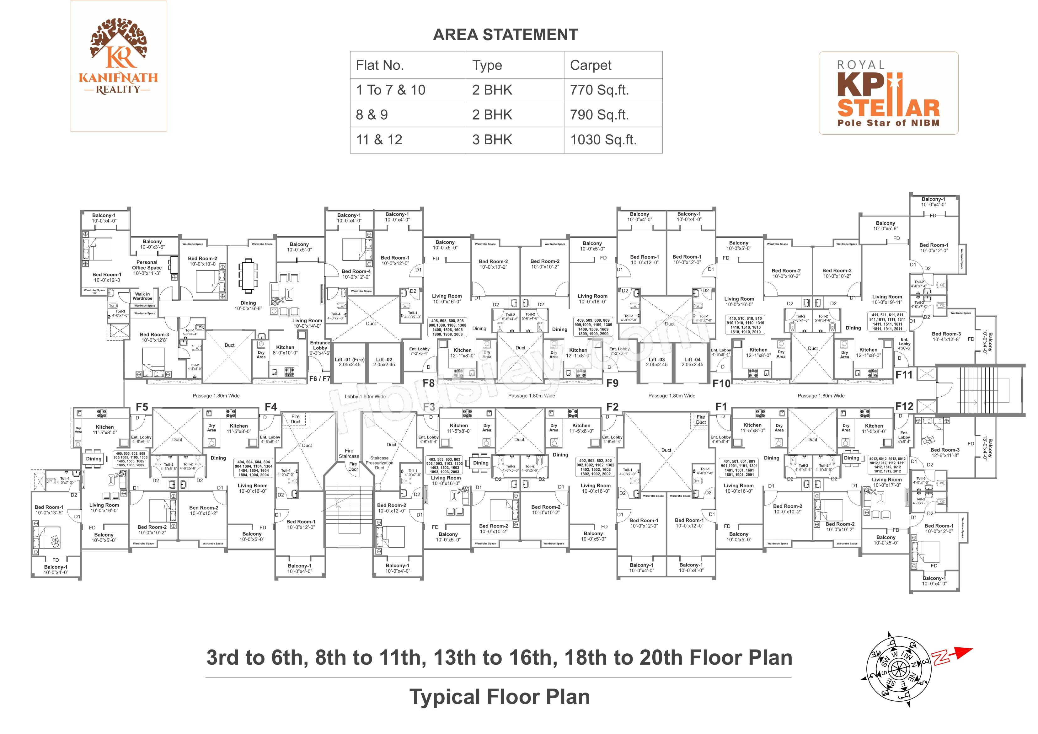 Kanifnath Royal KP Stellar Floor Plan