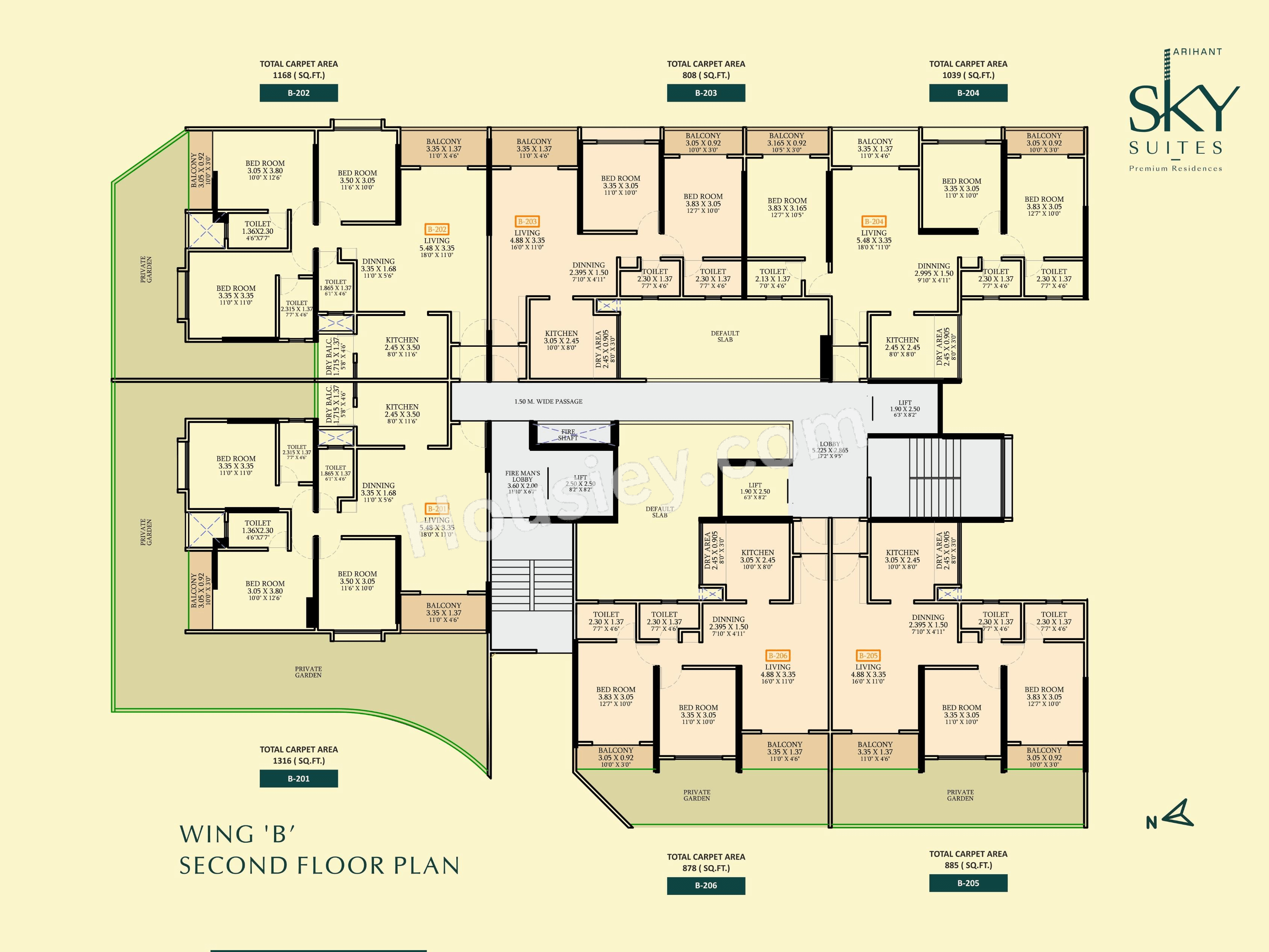 Keys Arihant SkySuites Floor plan 1