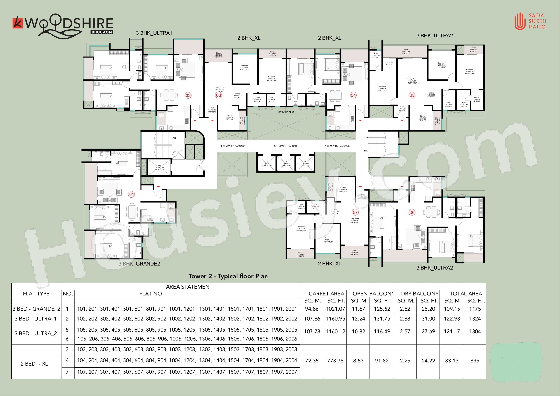 Kohinoor Woodshire Floor plan 4