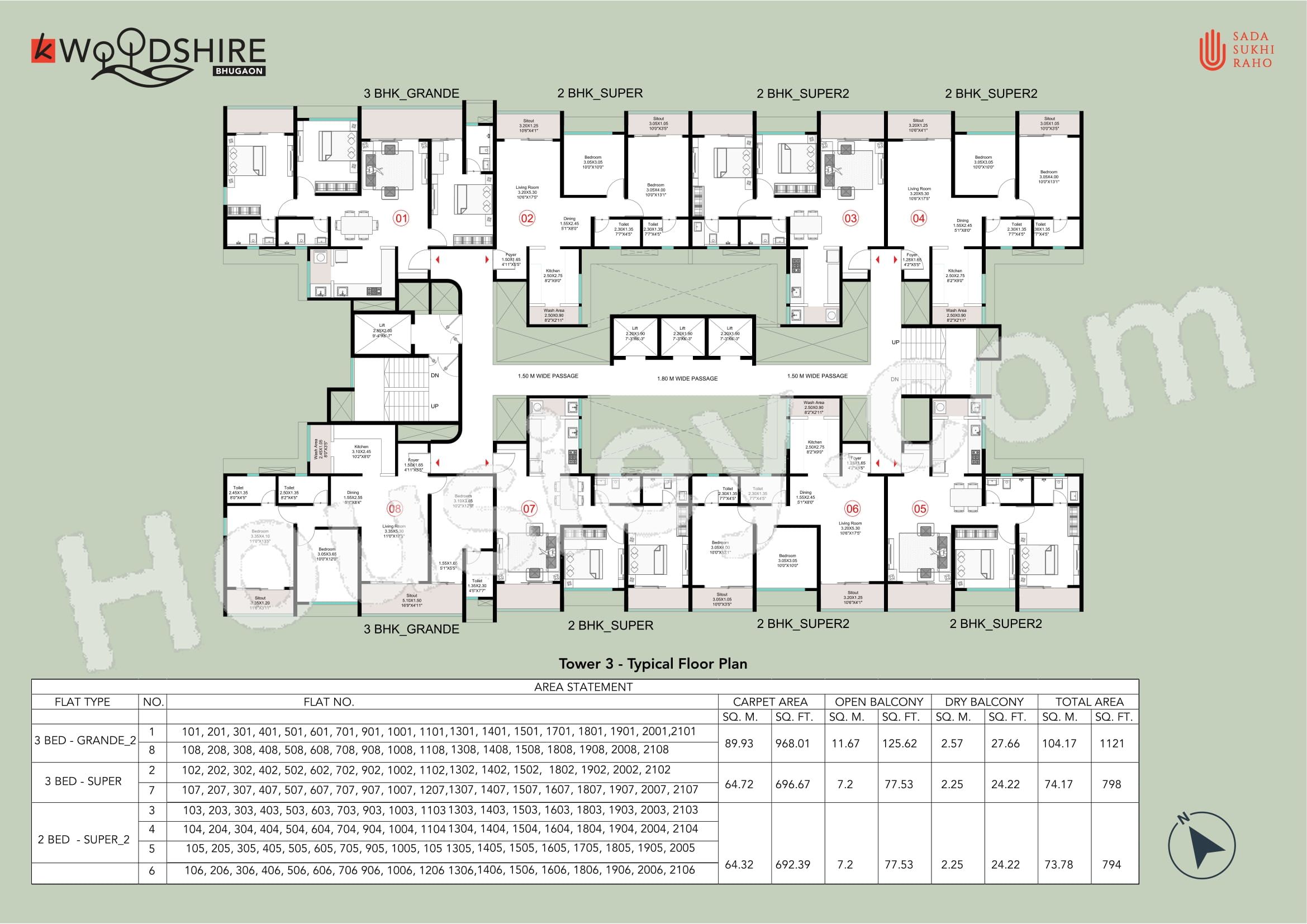 Kohinoor Woodshire Floor plan 5