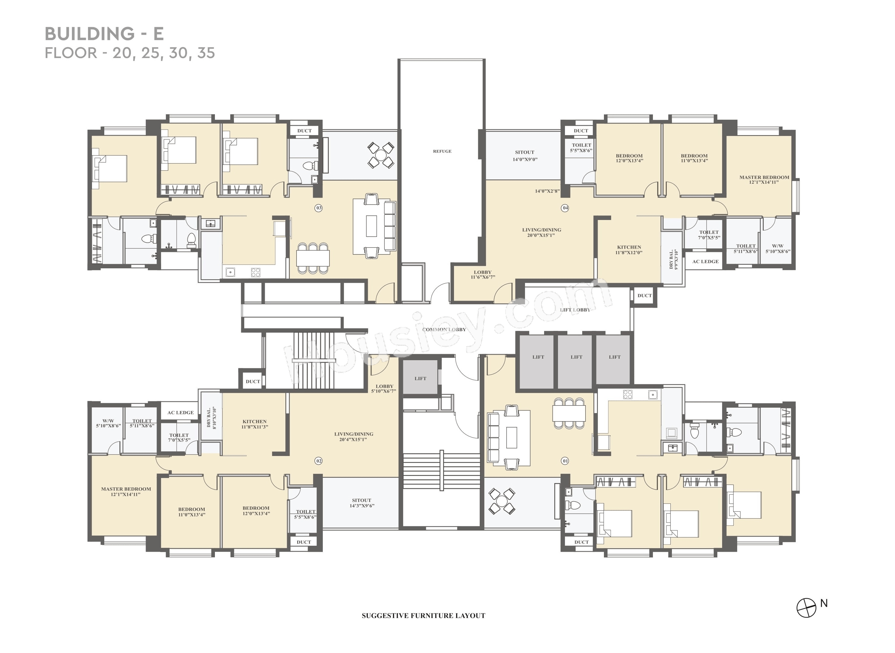 Kolte Patil 24k Sereno Floor plan 5