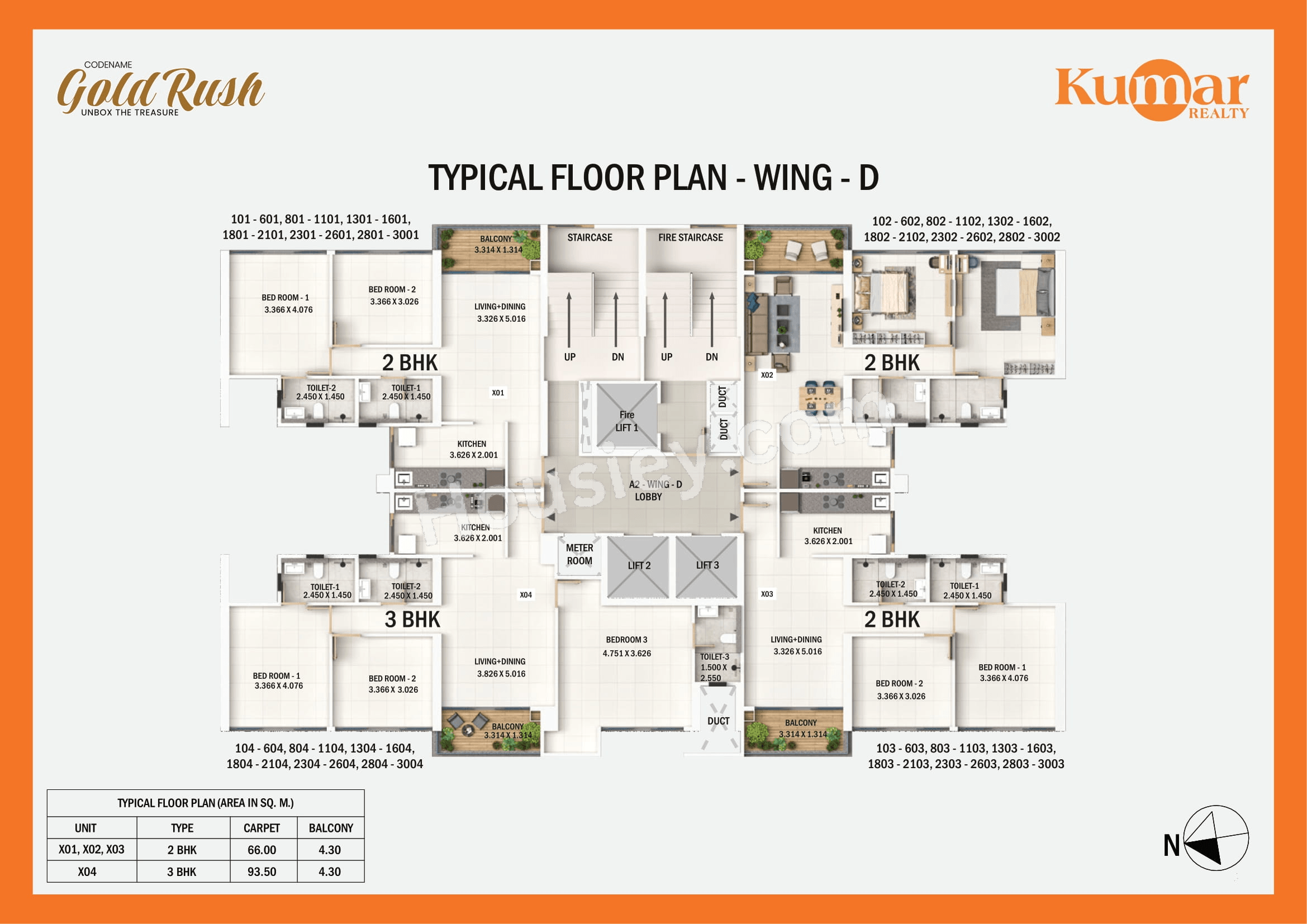 Kumar Magnacity Floor Plan