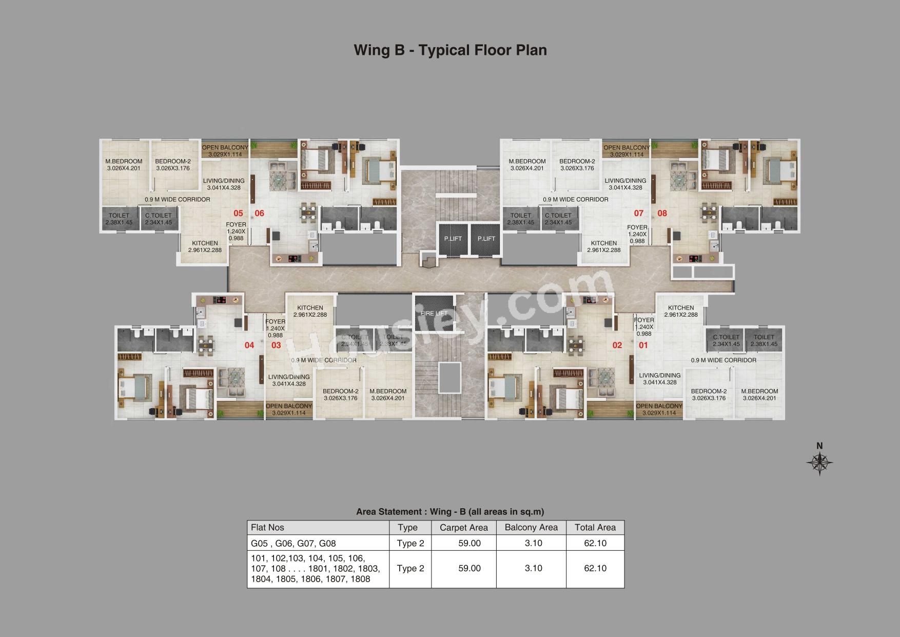 Kumar Megapolis Shimmer Floor plan 4