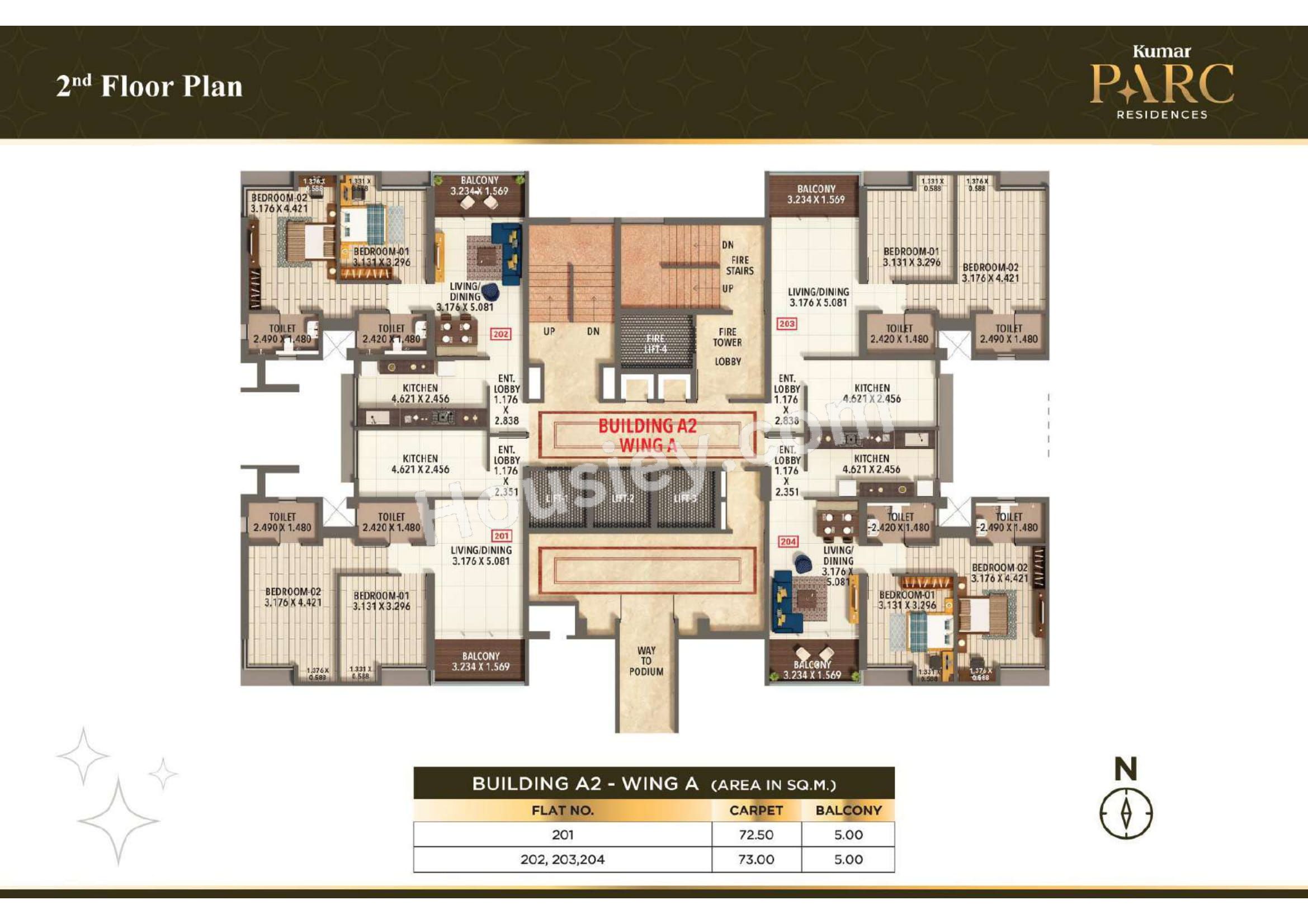 Kumar Parc Residences Floor plan 1