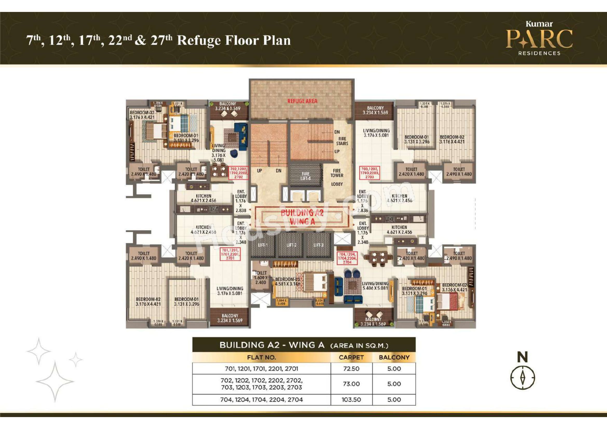 Kumar Parc Residences Floor plan 2