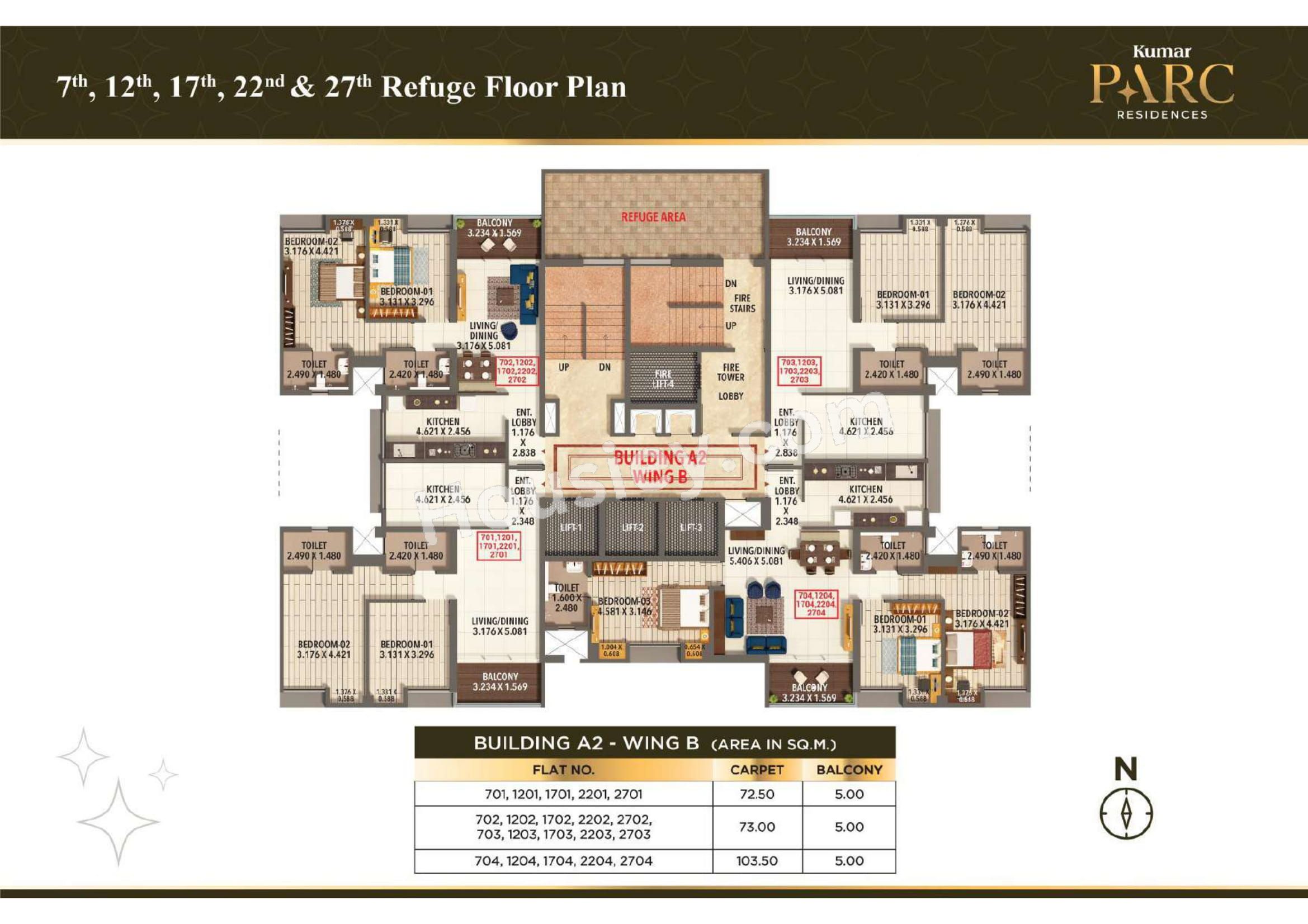 Kumar Parc Residences Floor plan 6