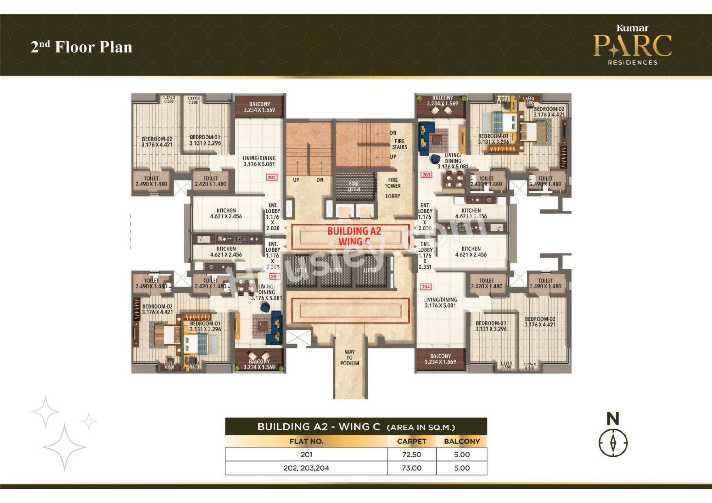 Kumar Parc Residences Floor plan 11