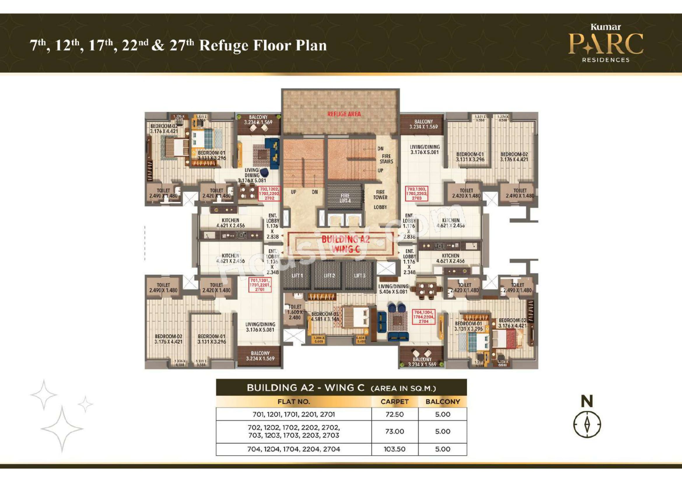 Kumar Parc Residences Floor plan 12