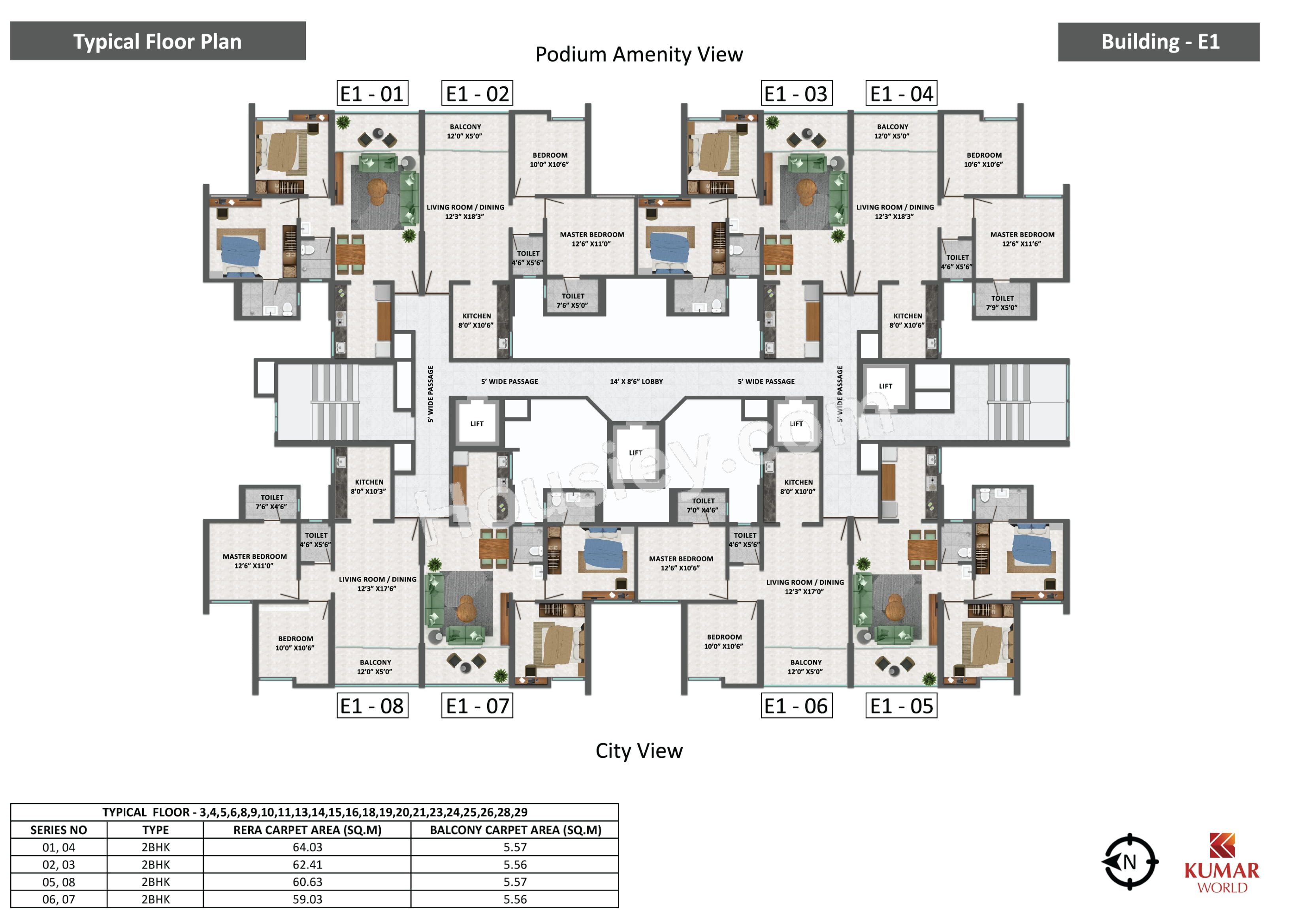 Kumar Primeview Floor plan 4
