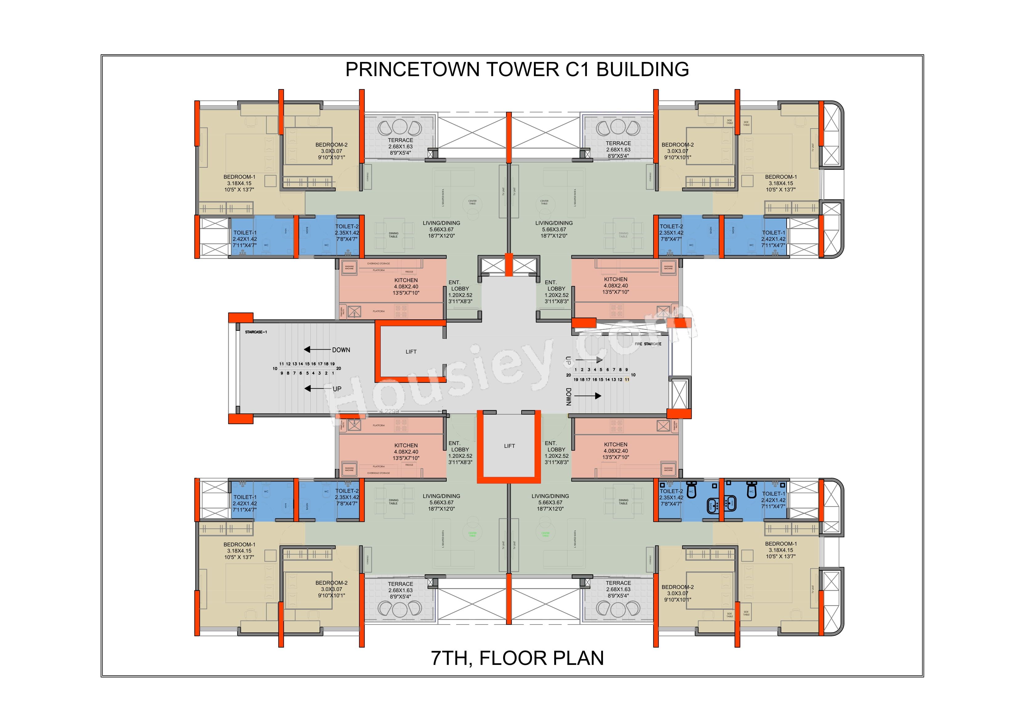 Kumar Princetown Tower Floor plan 4