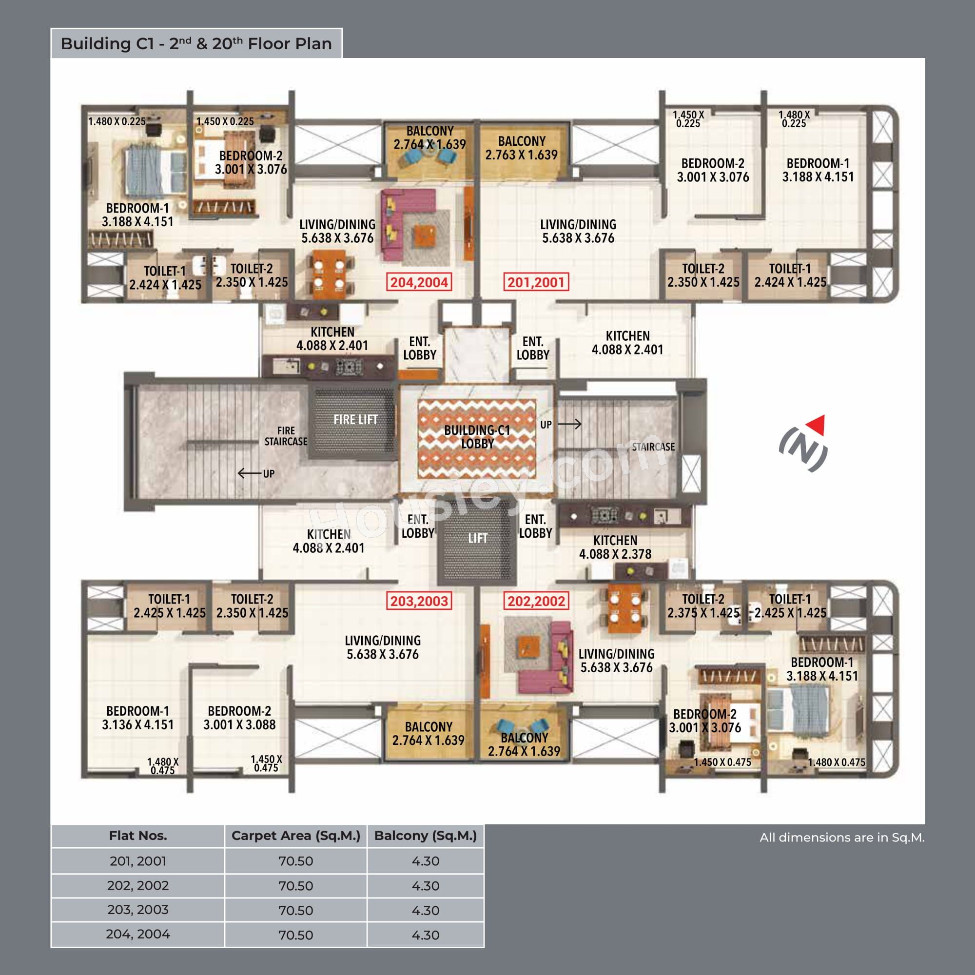 Kumar Princetown Tower Floor plan 5