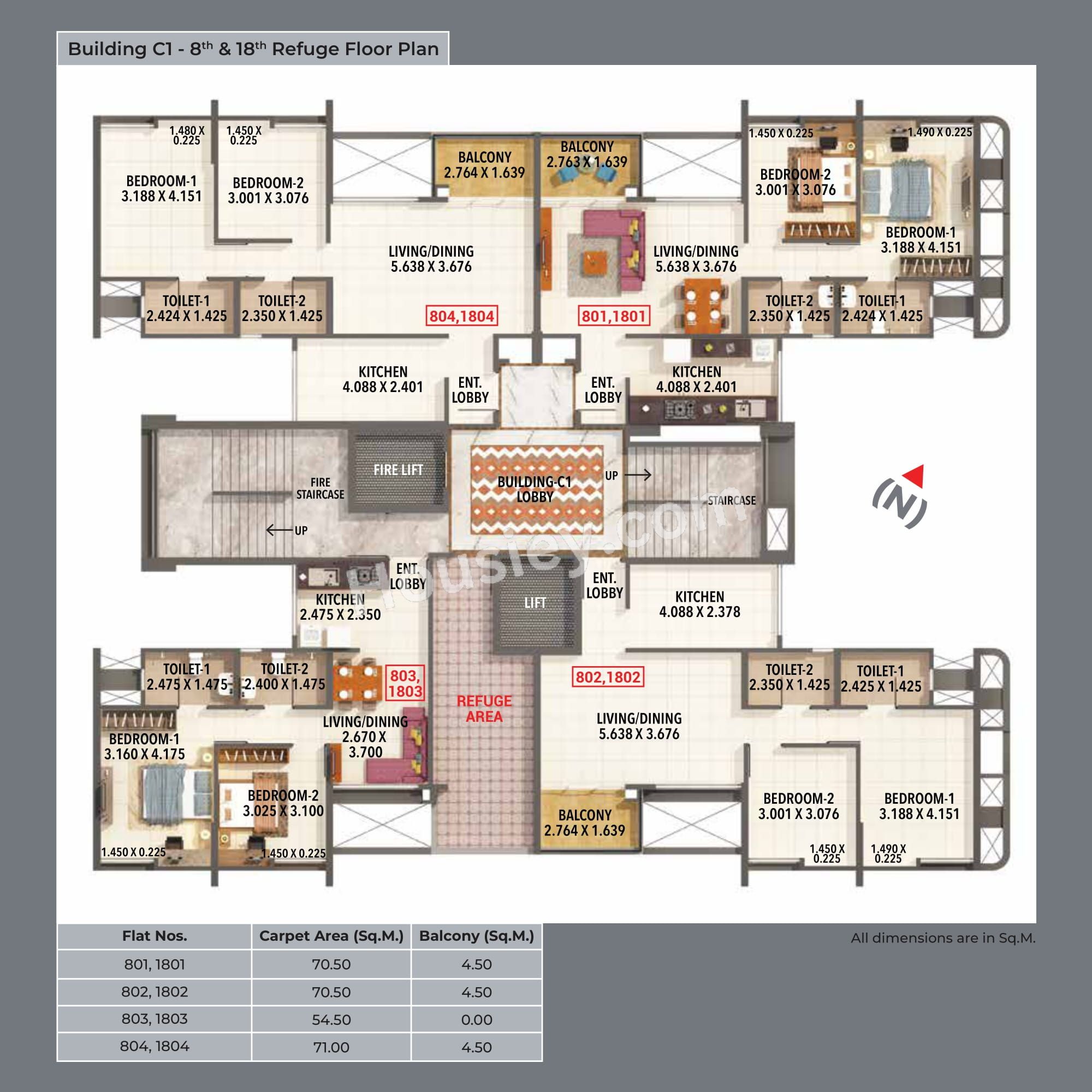Kumar Princetown Tower Floor plan 6