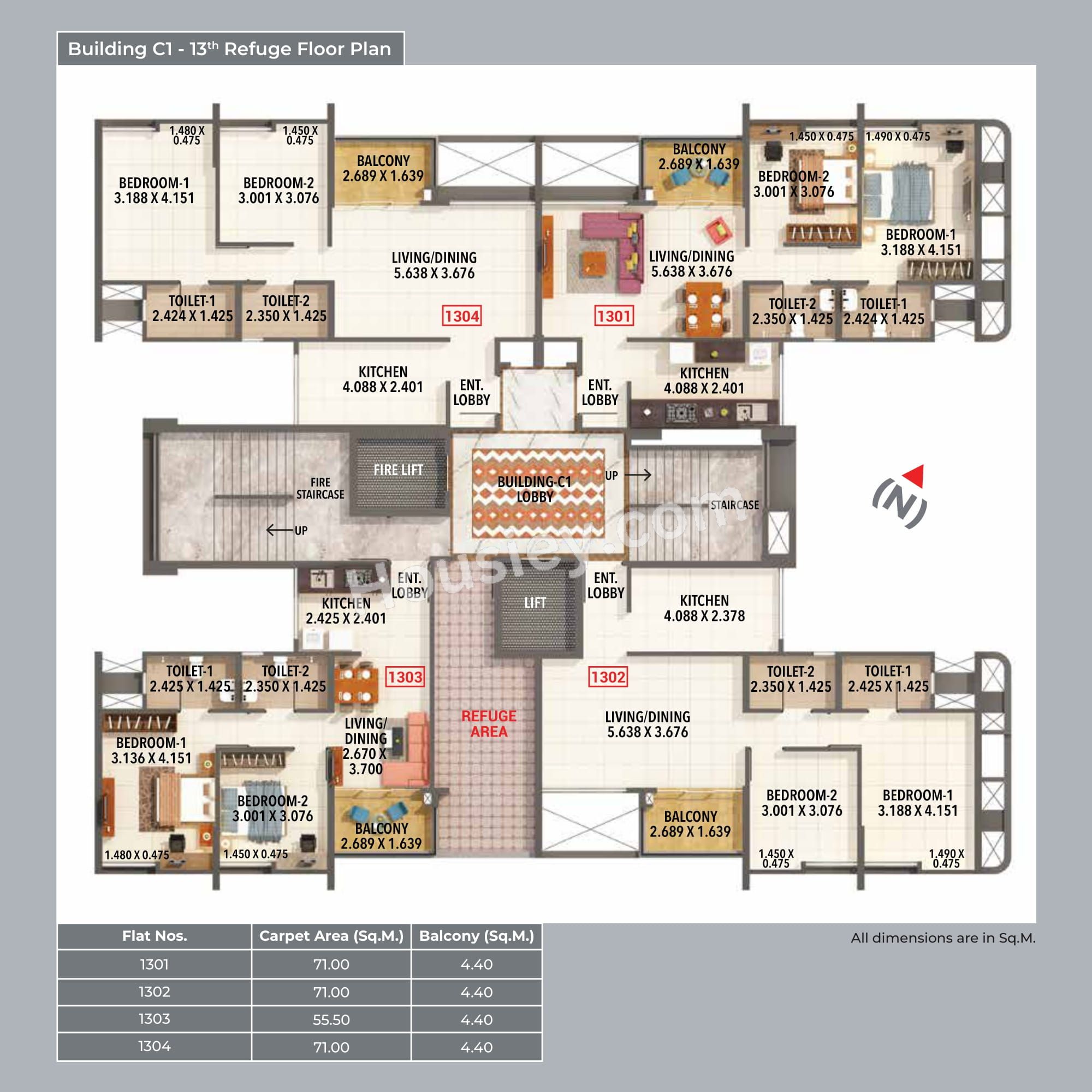 Kumar Princetown Tower Floor plan 7