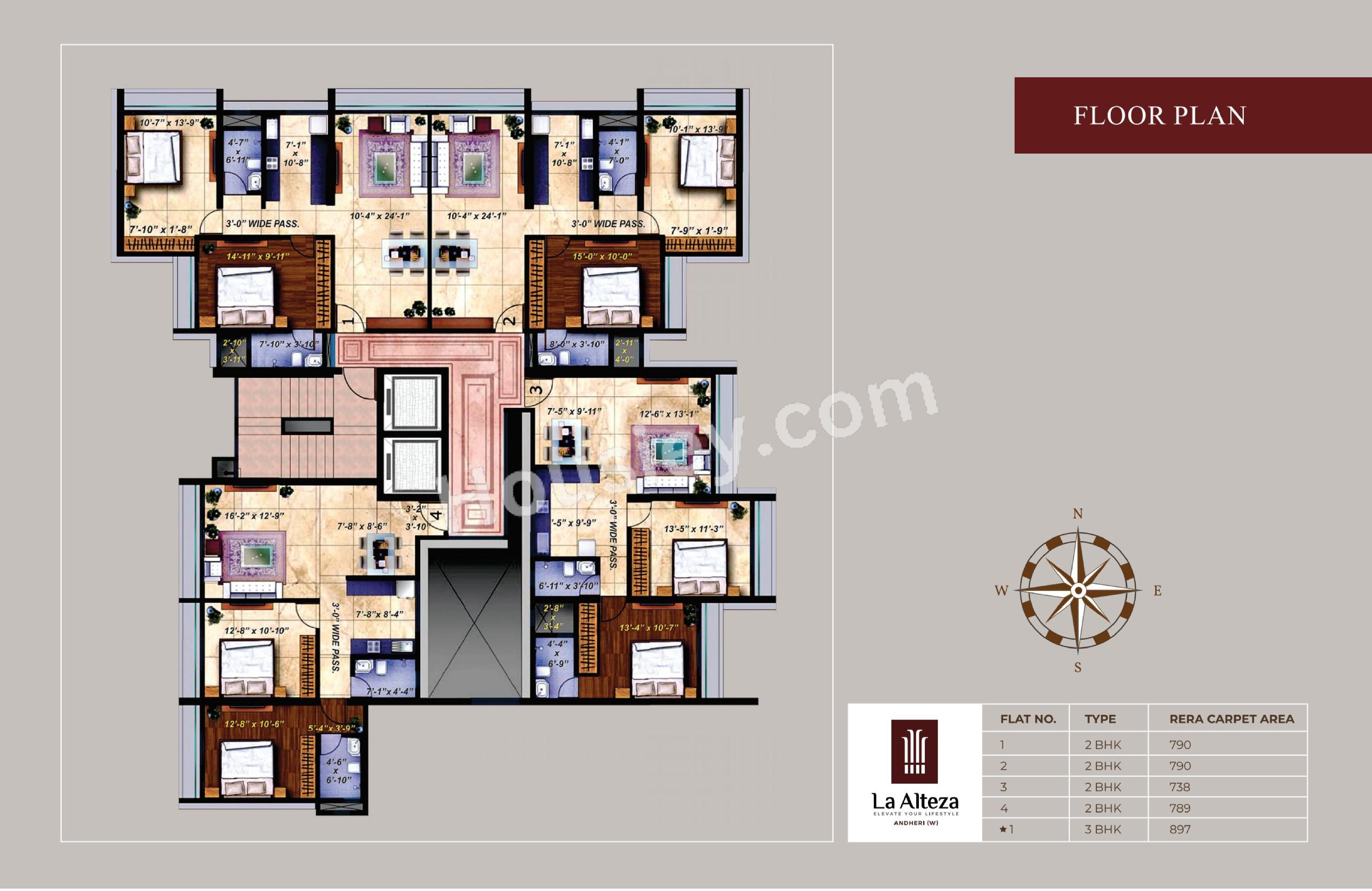 La Alteza Floor plan 2