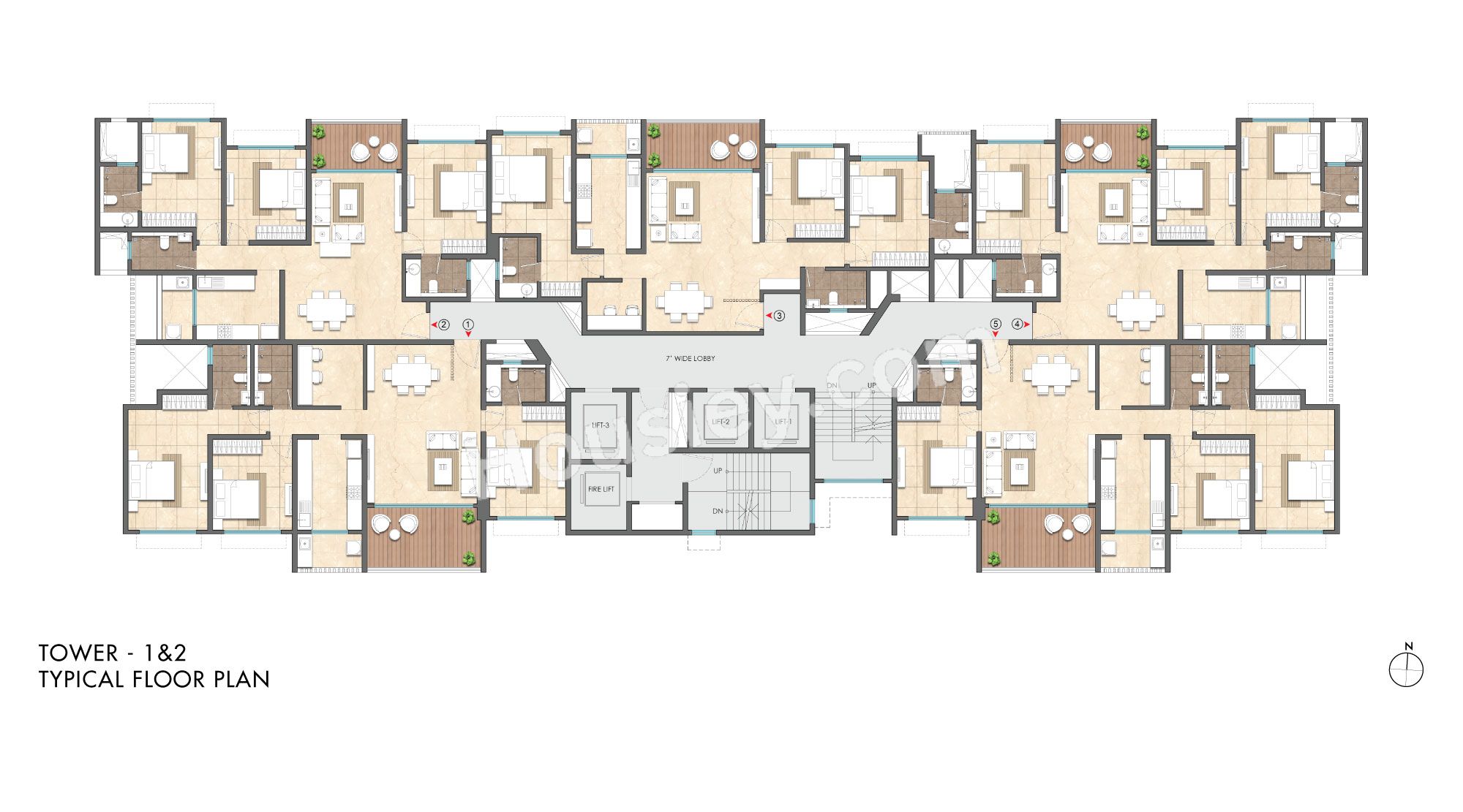 Lodha Altero Floor plan 1