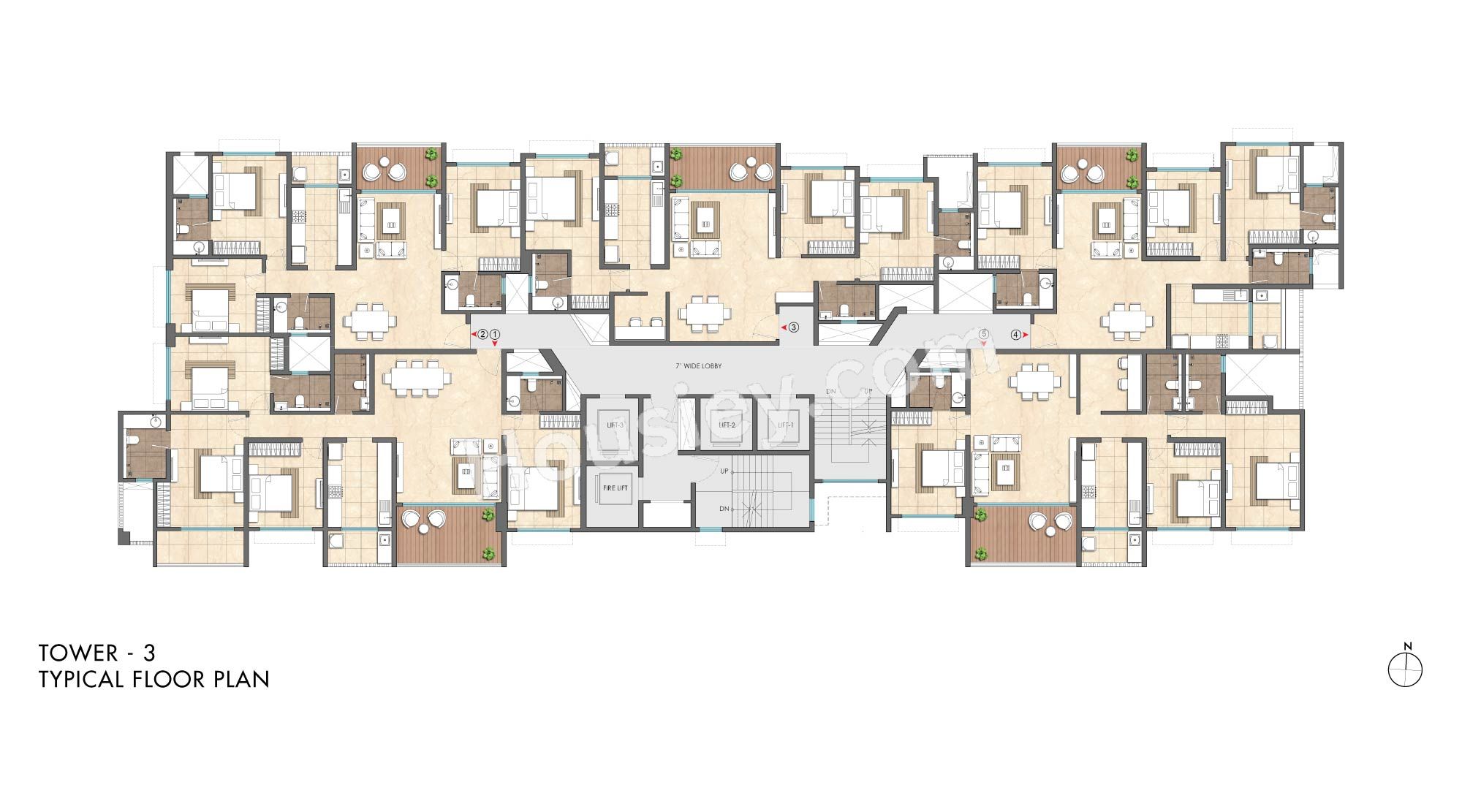 Lodha Altero Floor plan 2