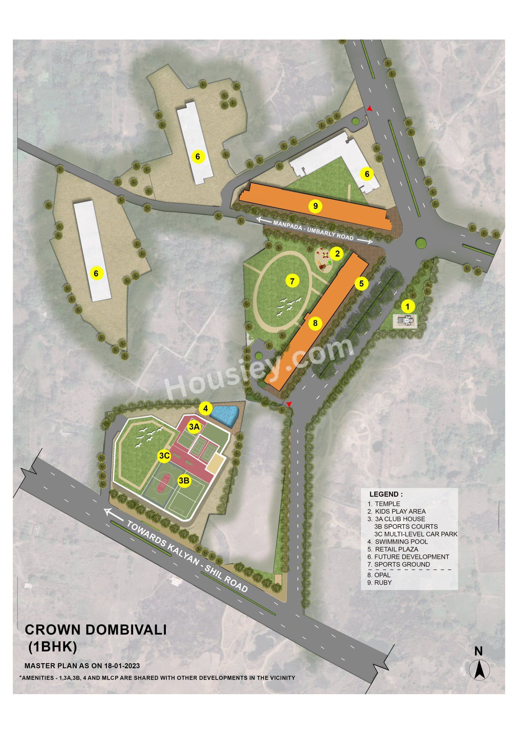 Lodha Crown Manpada Floor plan 1