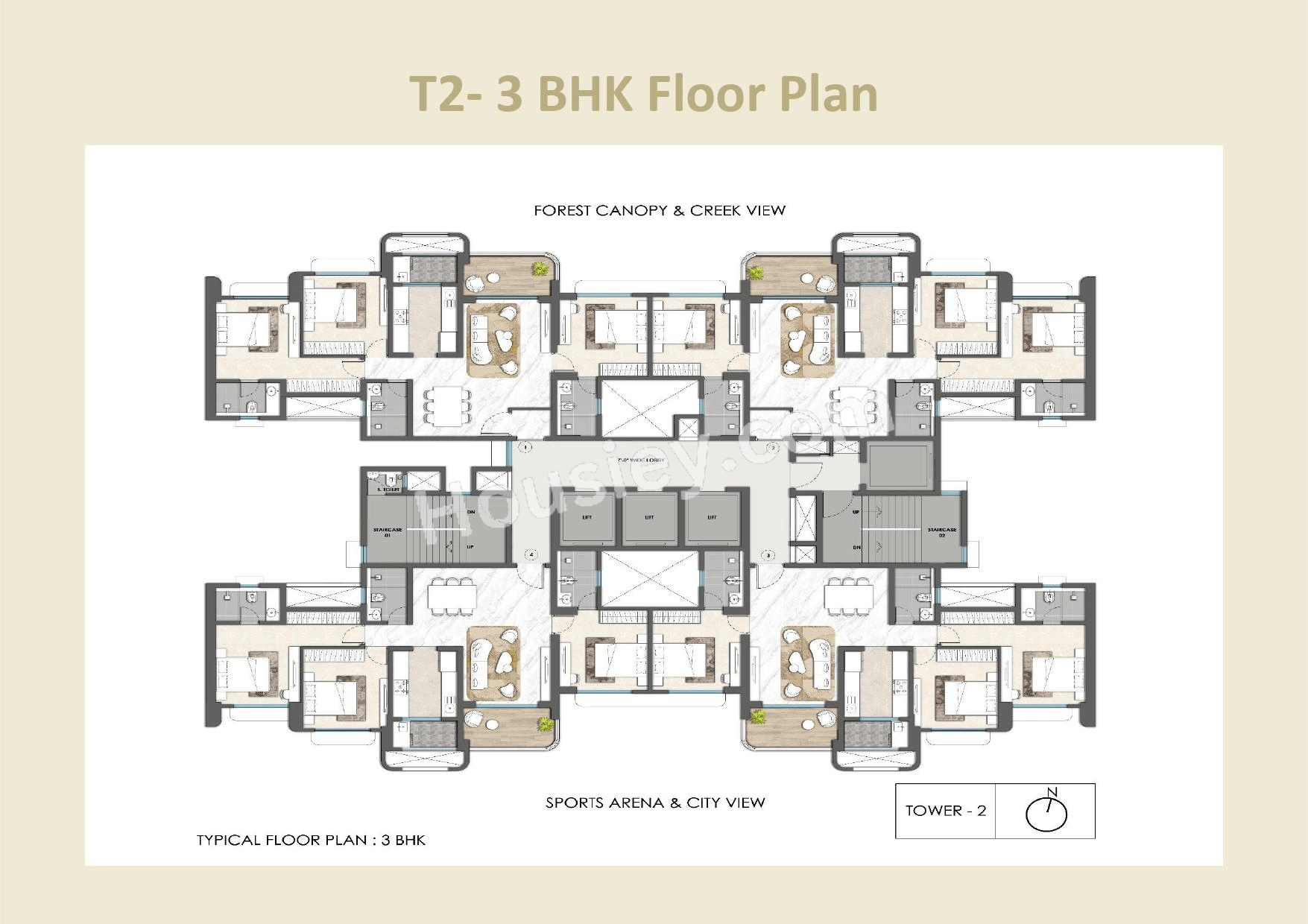 Lodha Elanor Kolshet Floor plan 1