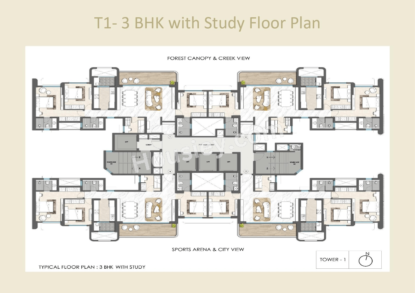 Lodha Elanor Kolshet Floor plan 2
