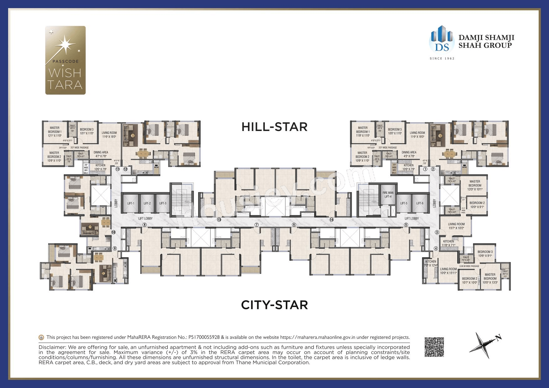 Mahavir Wishtara Floor Plan