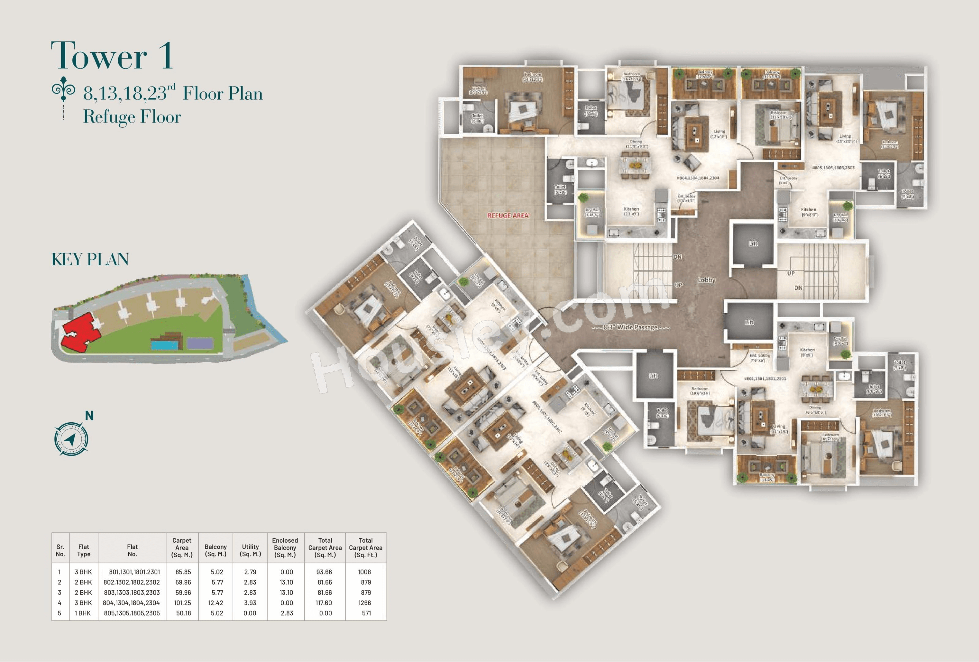 Majestique New Friends Society Floor plan 3