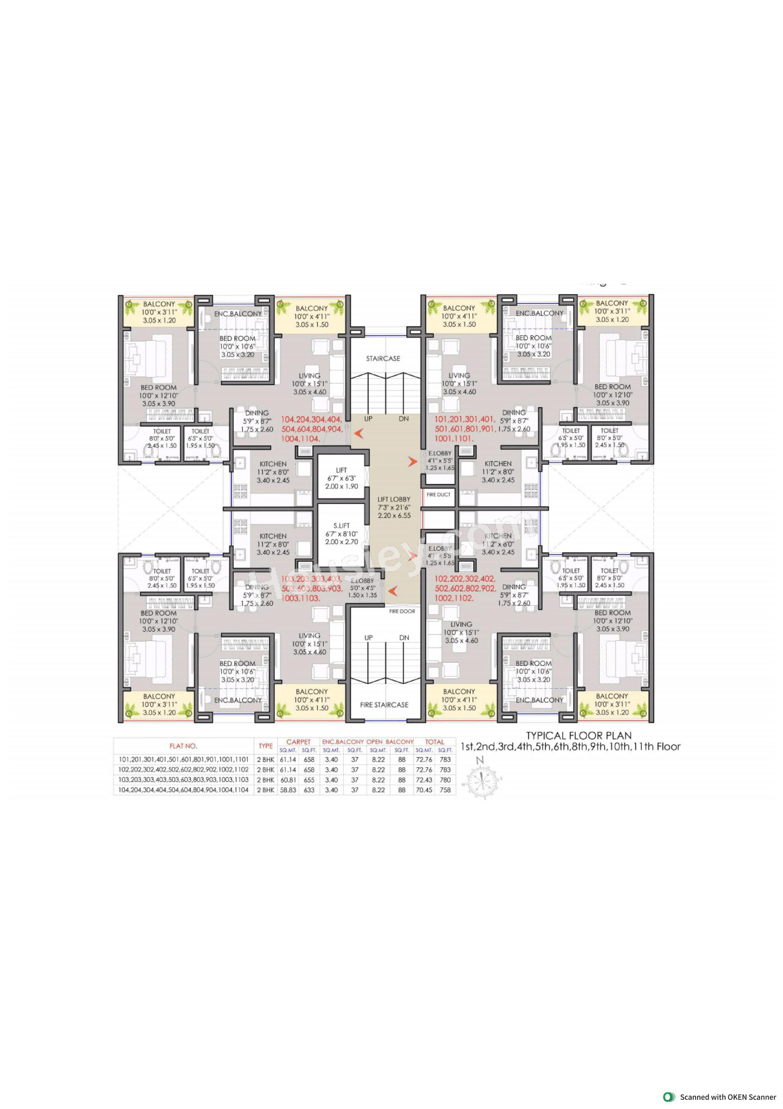 Millennium Amara Floor plan 9