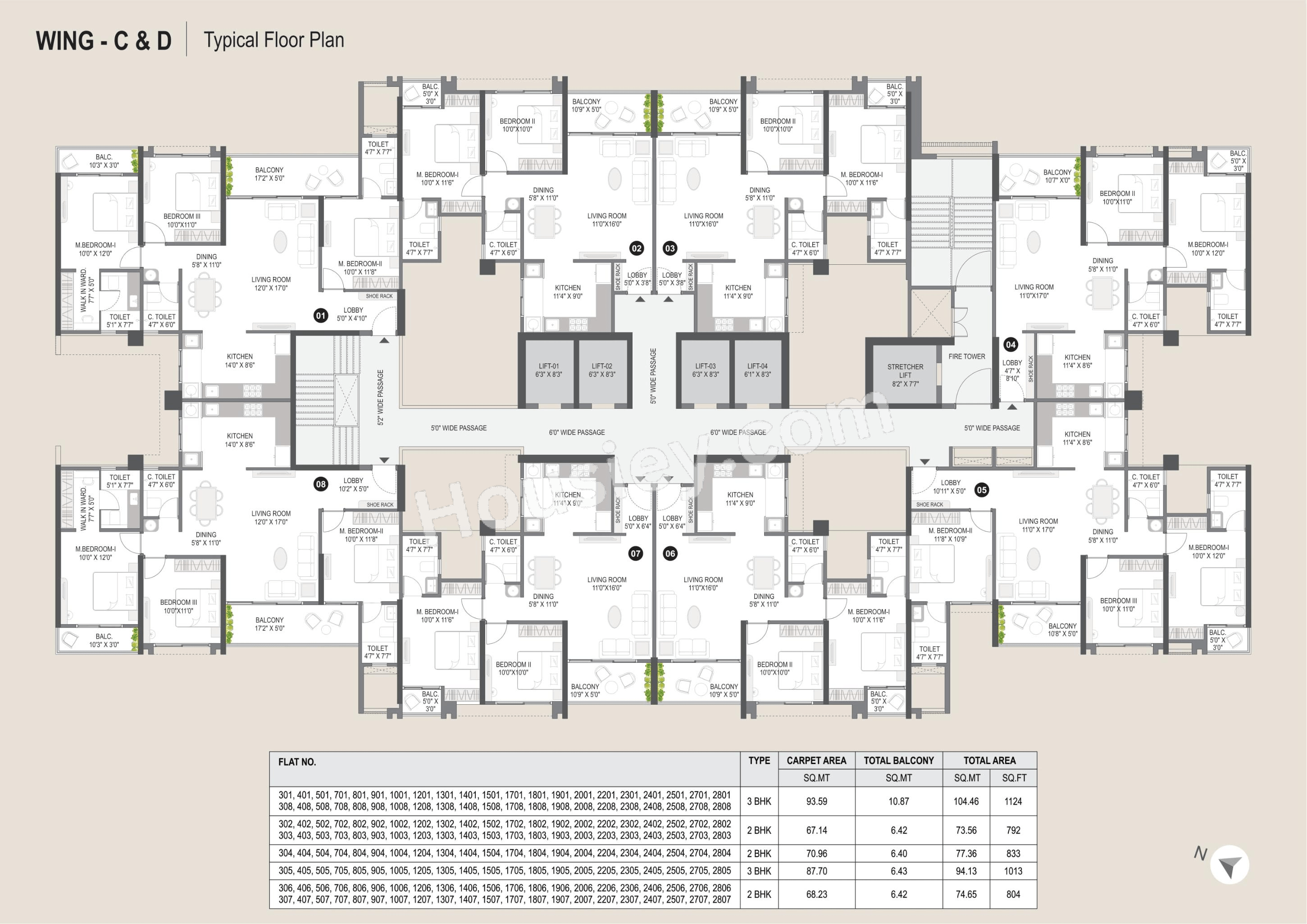 Miracle Imperio Towers Floor plan 1