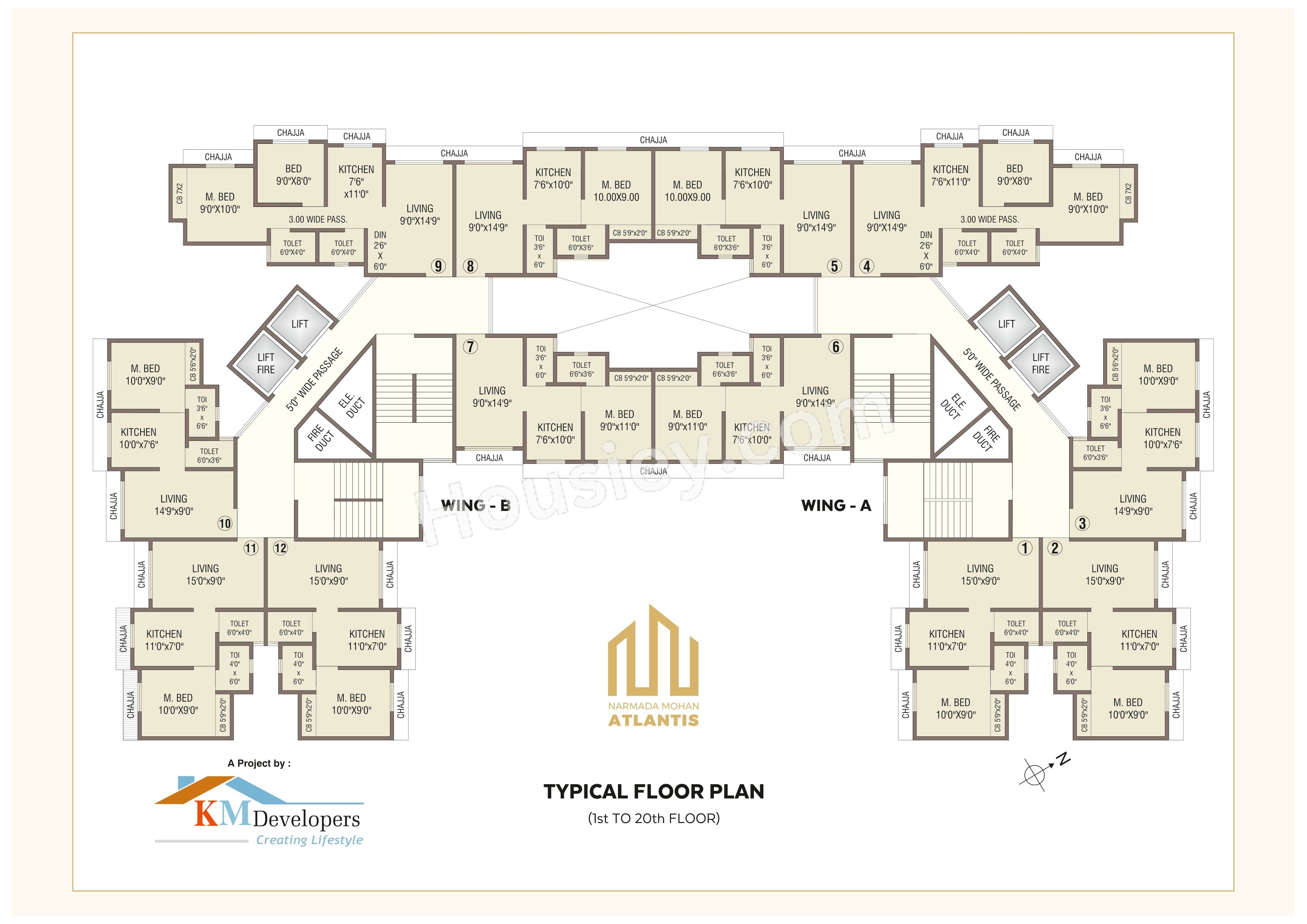 Narmada Mohan Atlantis Floor plan 1