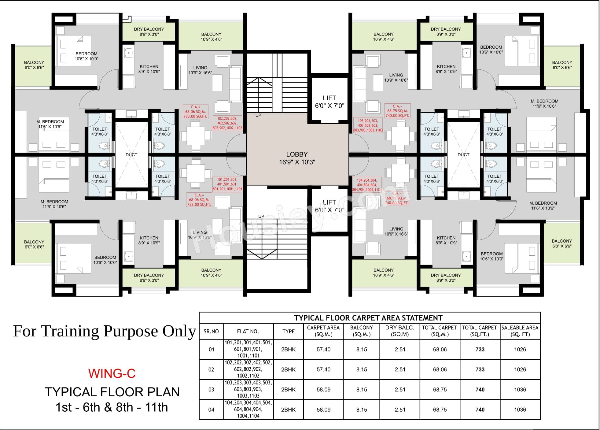 Np Meridian Square Floor plan 6