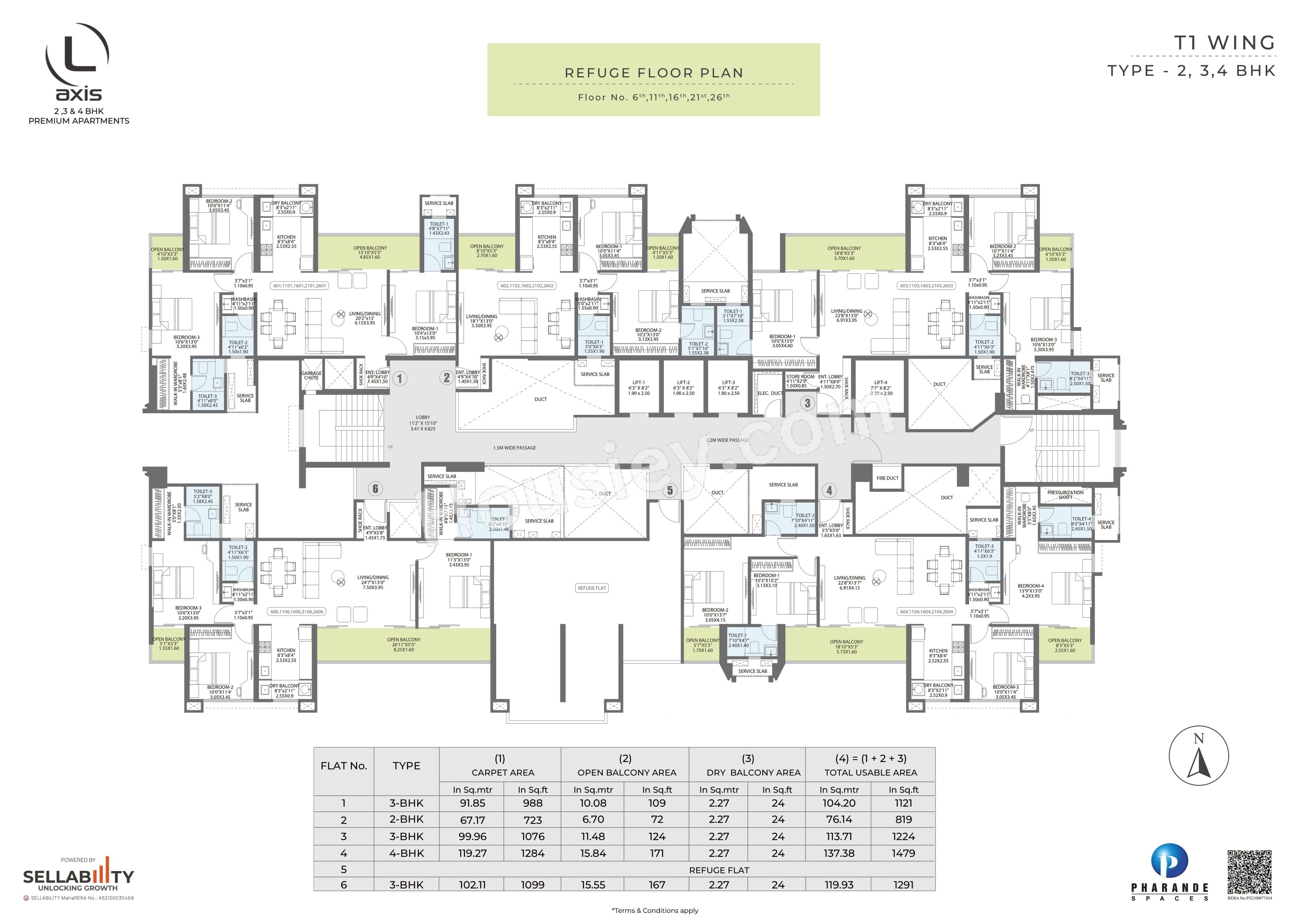 Pharande L Axis Floor plan 1