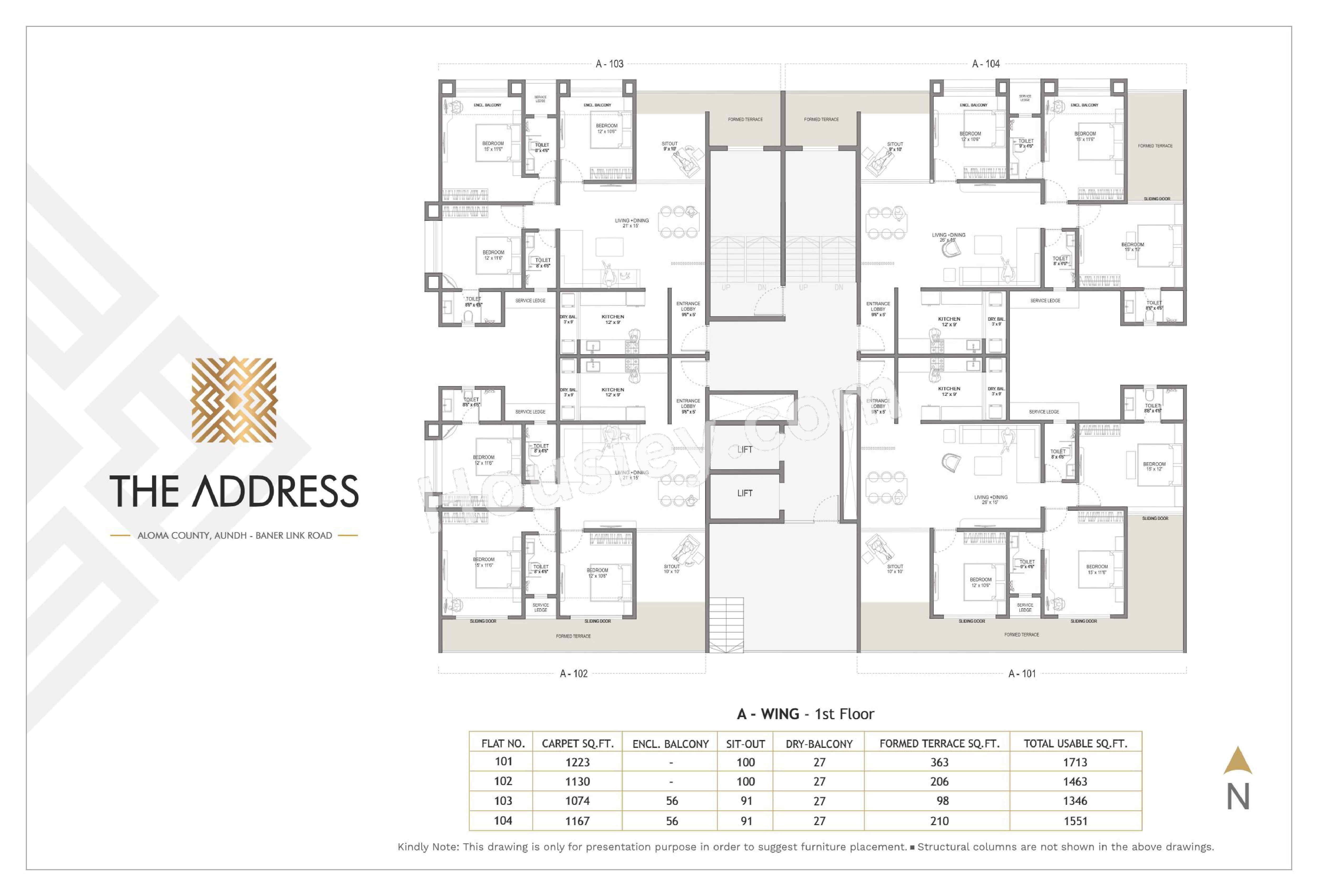 Primespace The Address Floor plan 3