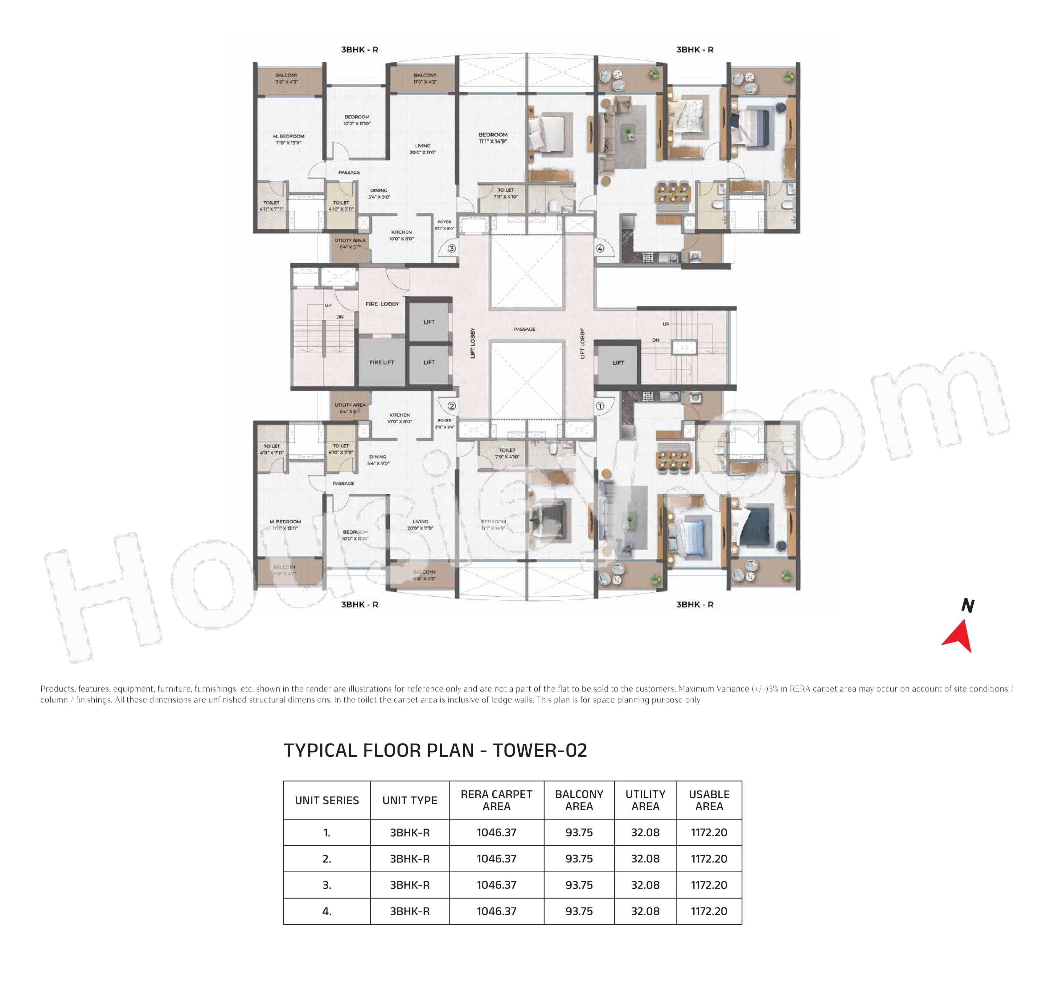 Purva Atmosphere Keshav Nagar Floor plan 1