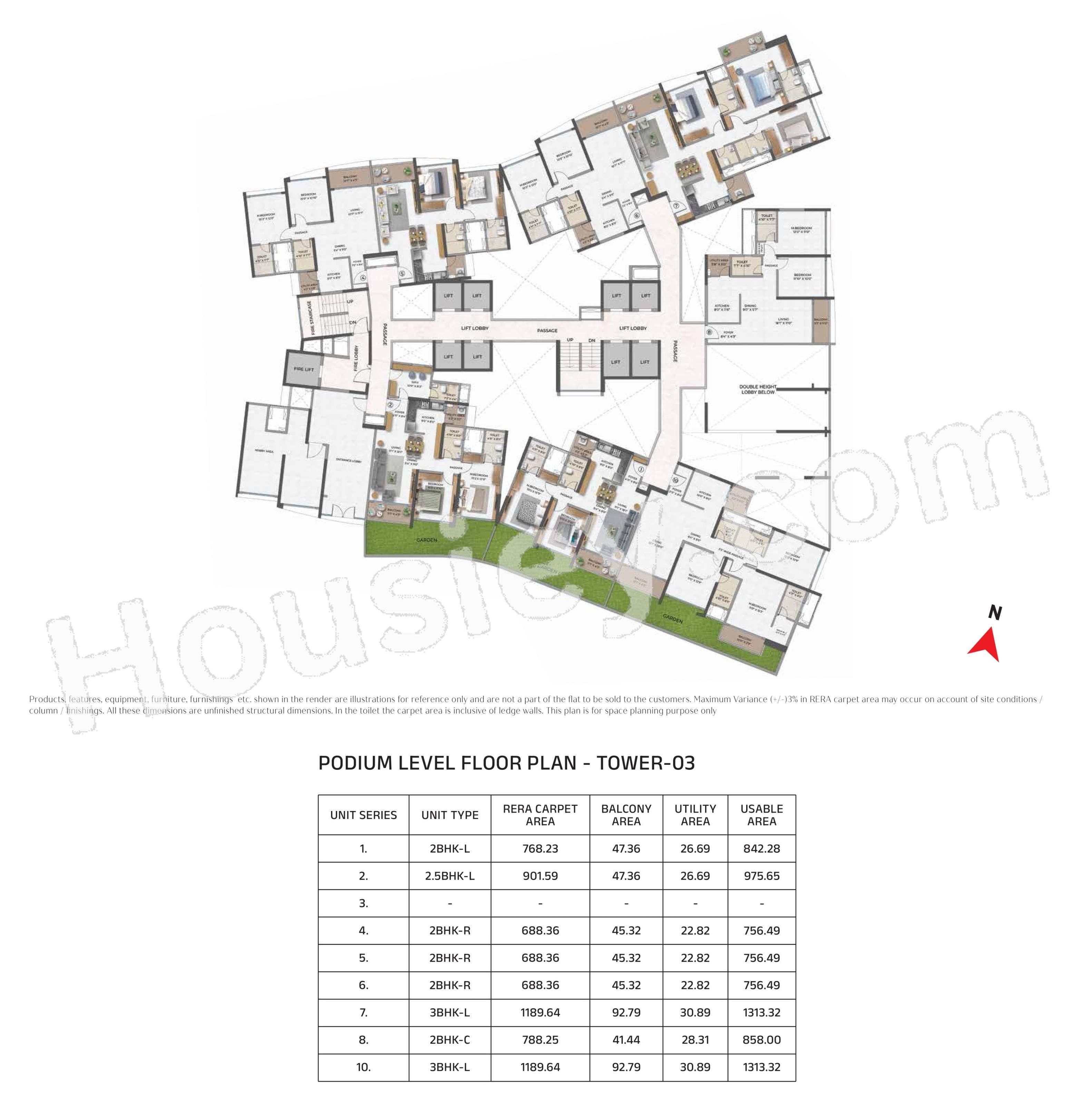 Purva Atmosphere Keshav Nagar Floor plan 5