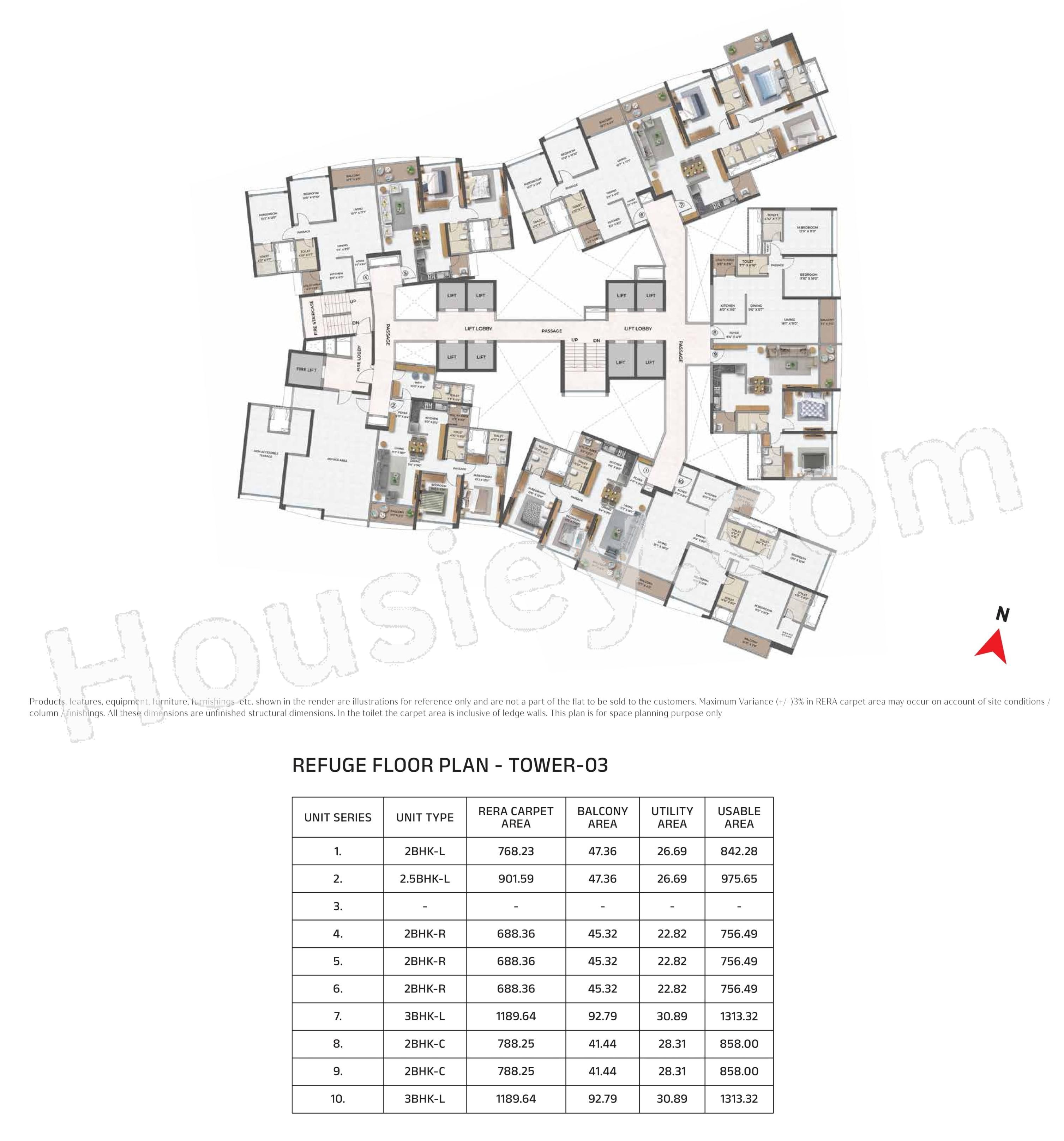 Purva Atmosphere Keshav Nagar Floor plan 6