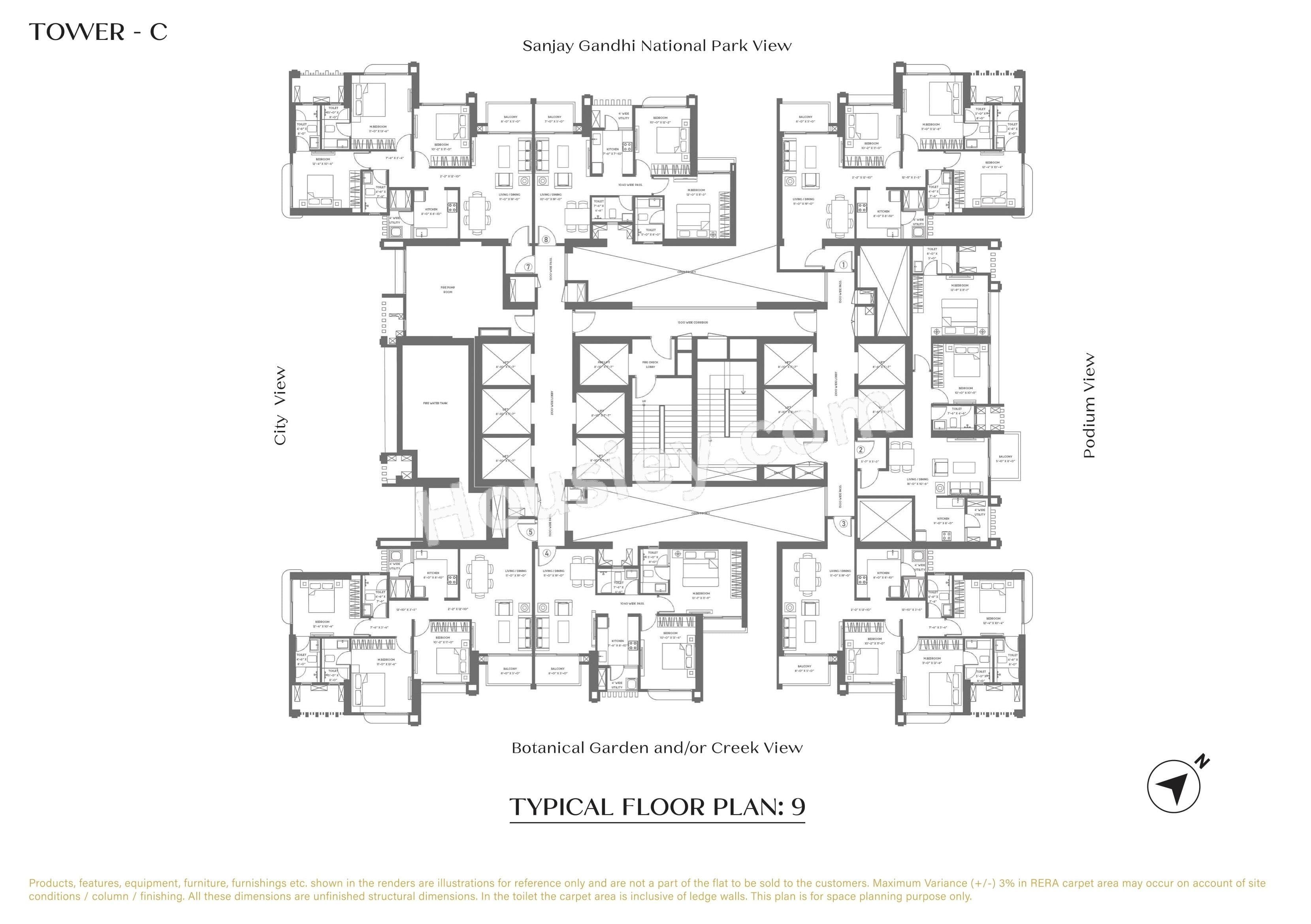 Purva Panorama Floor Plan