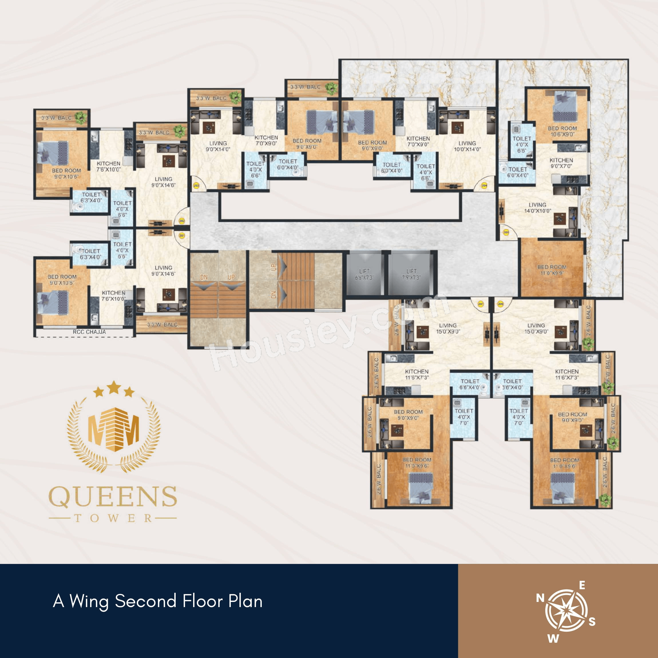 Queens Tower Phase 1 Floor plan 4