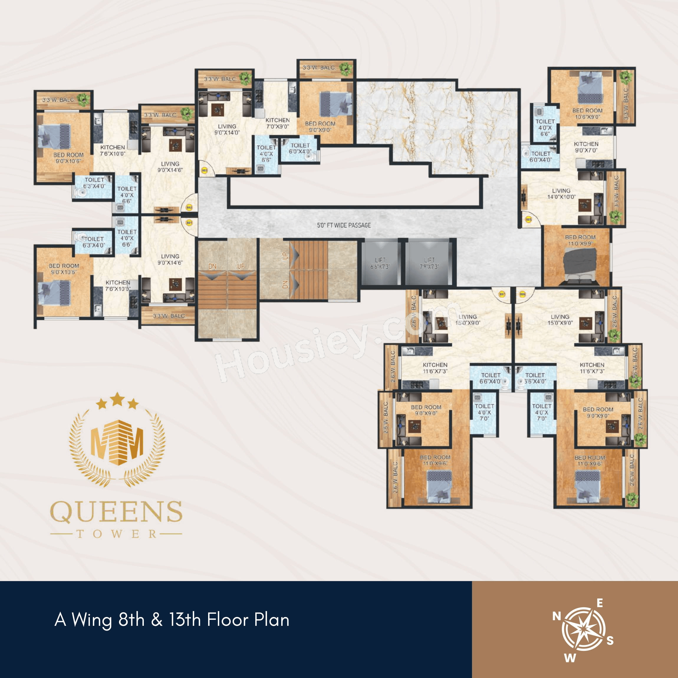 Queens Tower Phase 1 Floor plan 5