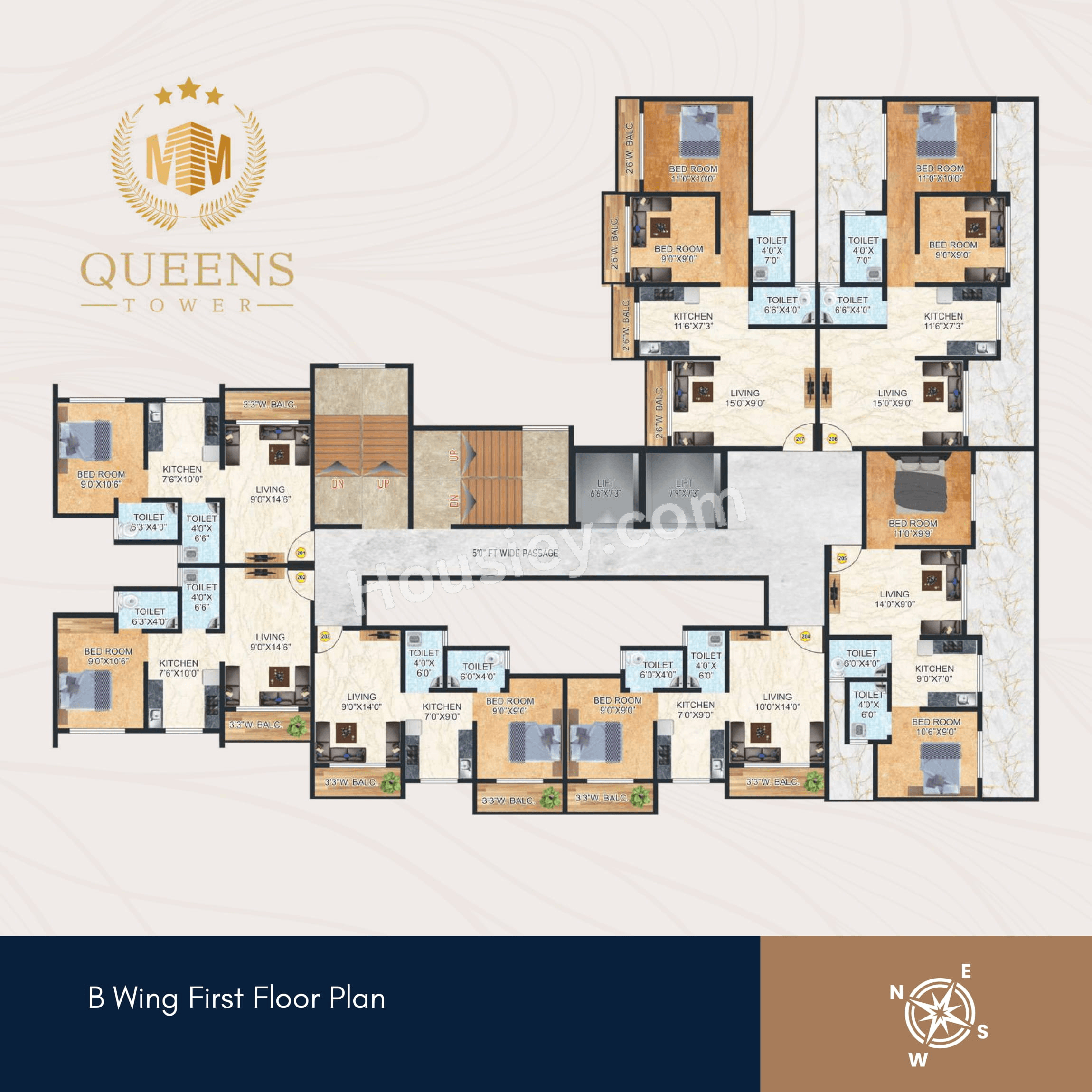 Queens Tower Phase 1 Floor plan 8
