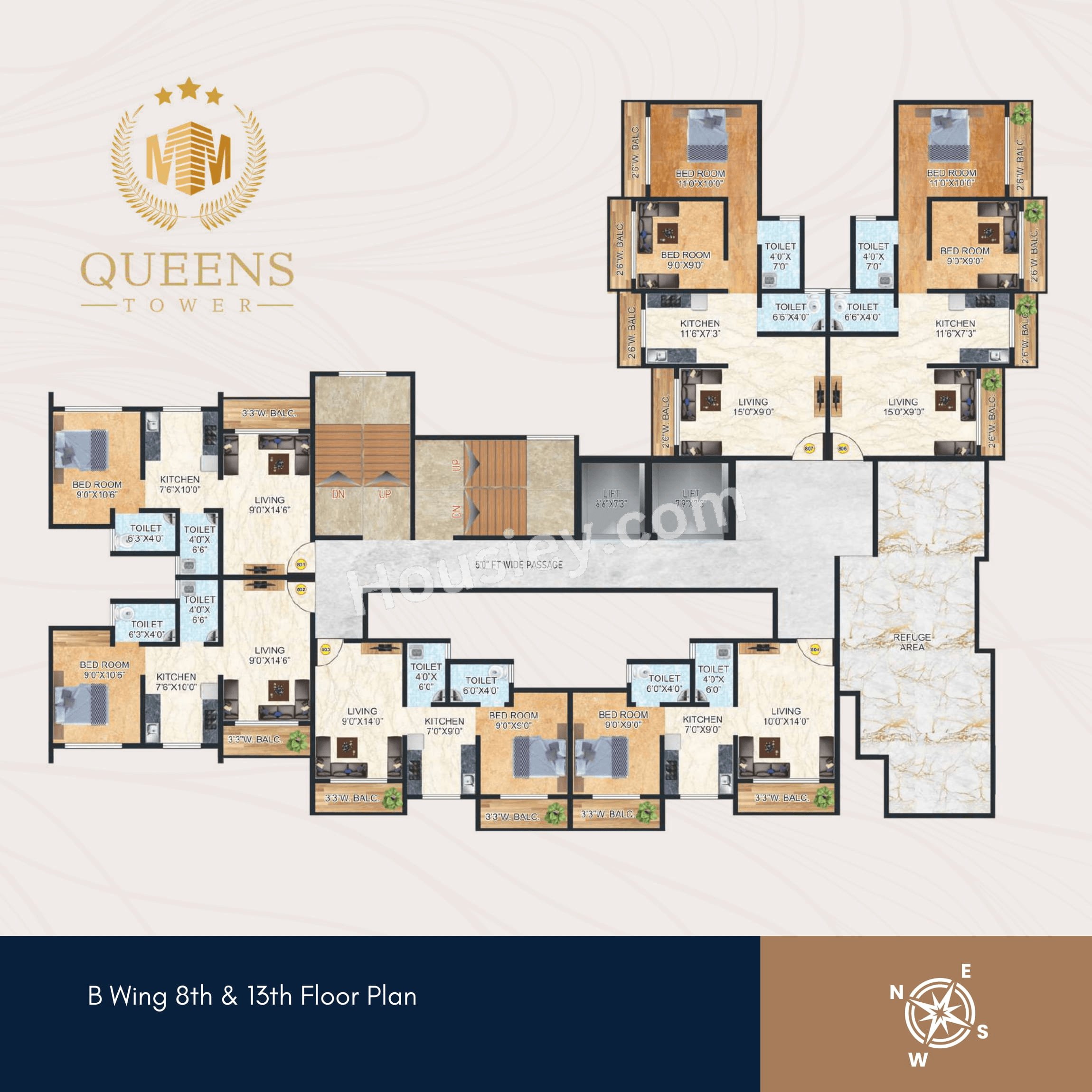 Queens Tower Phase 1 Floor plan 9