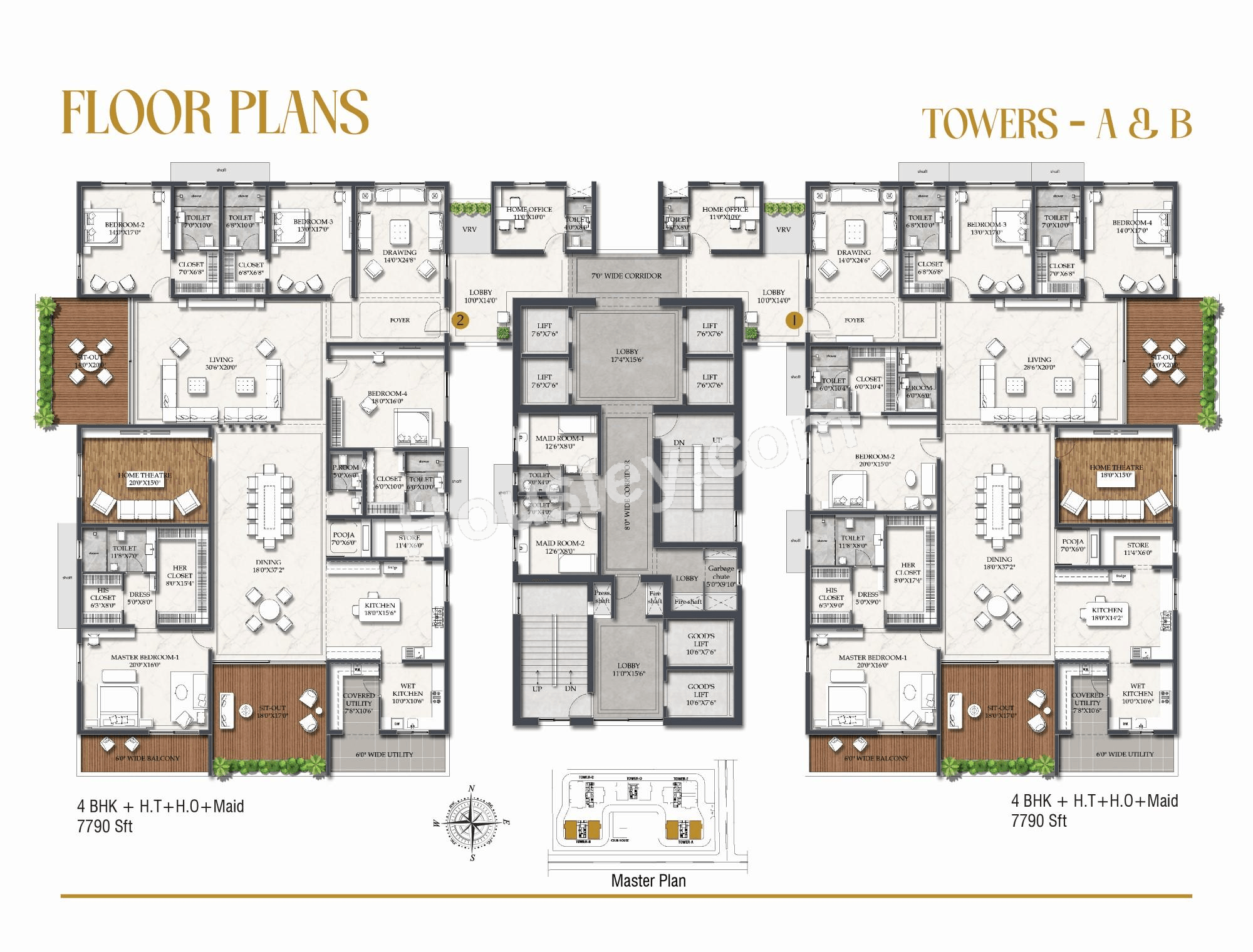 Rajapushpa Casa Luxura Floor plan 1